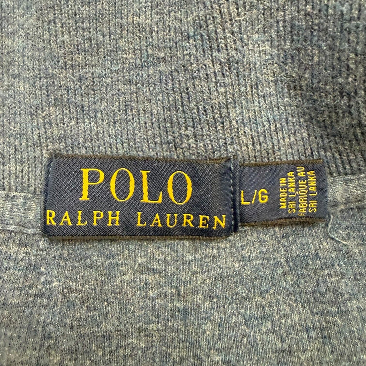 Vintage Polo Ralph Lauren Quarter Zip Sweater Pale Blue