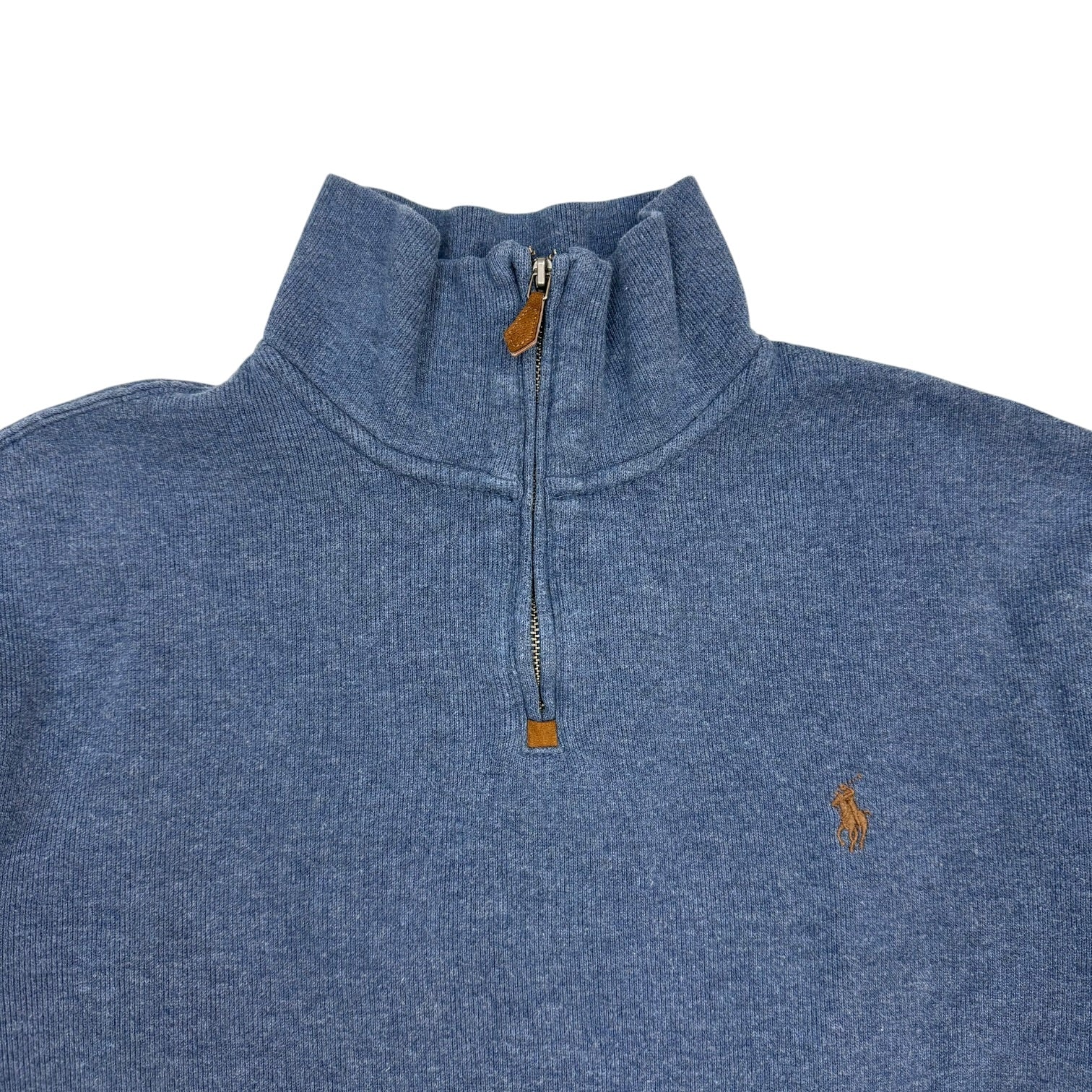 Vintage Polo Ralph Lauren Quarter Zip Sweater Pale Blue