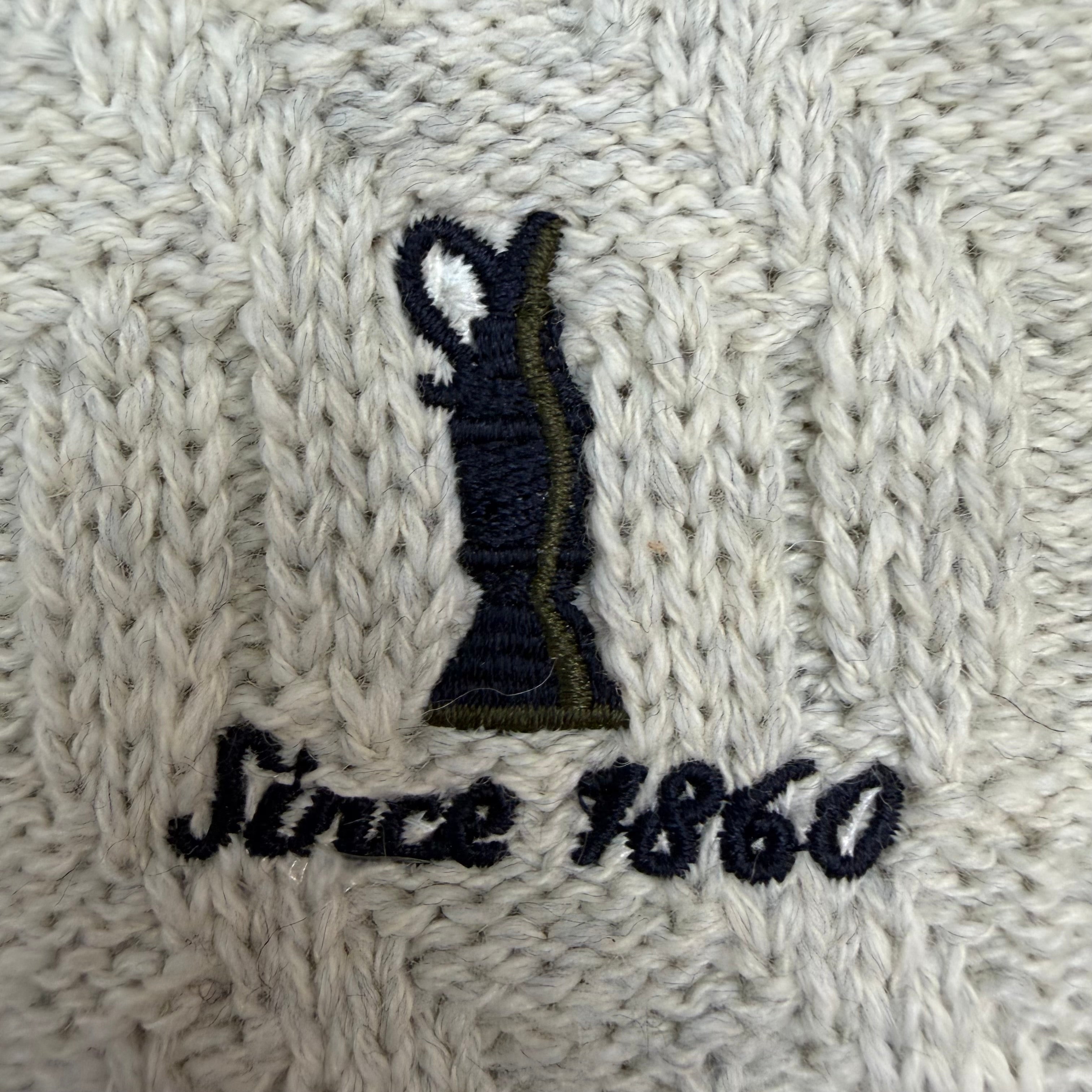 Vintage British Open Golf Knit Vest Grey