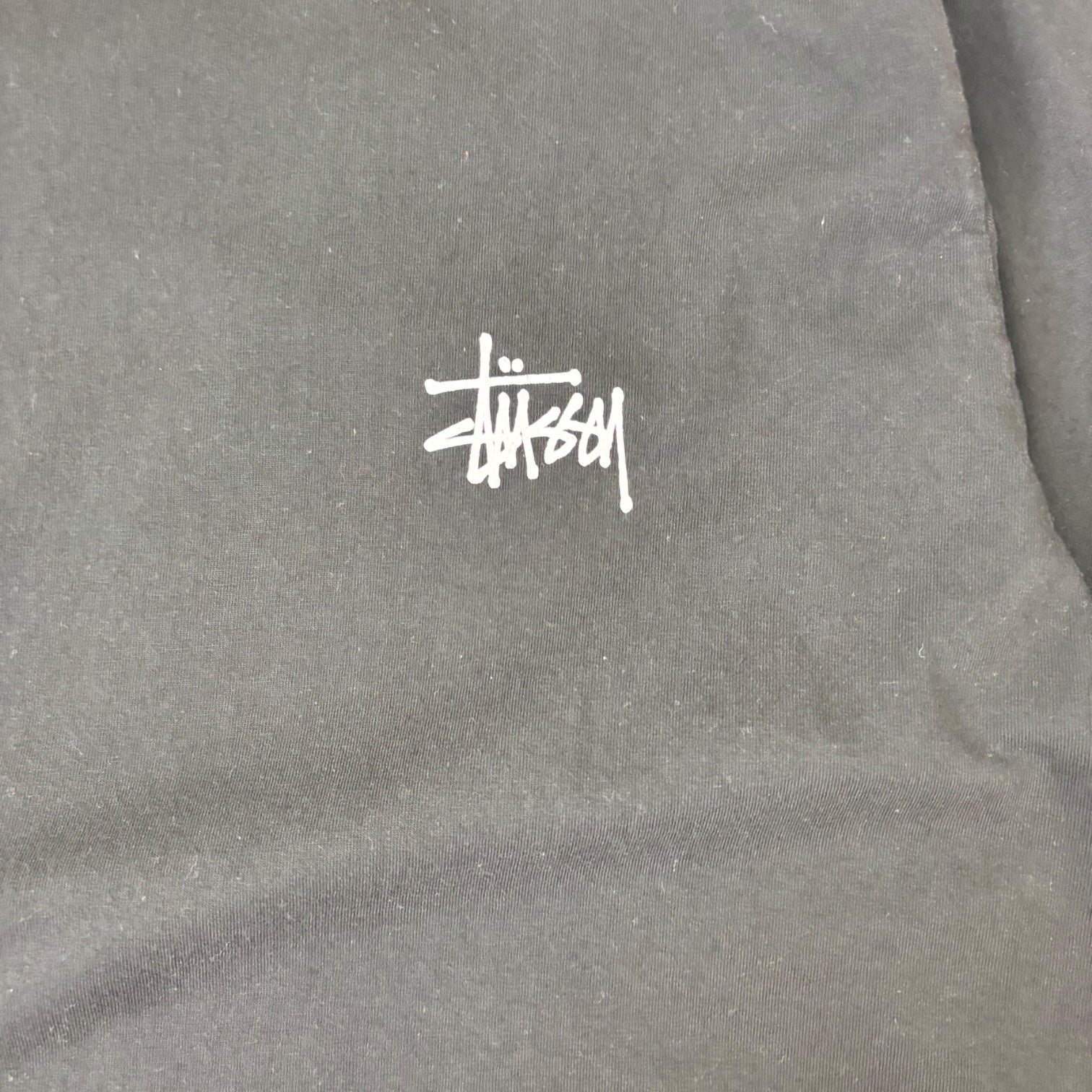 Stussy Stock Logo Long Sleeve Black