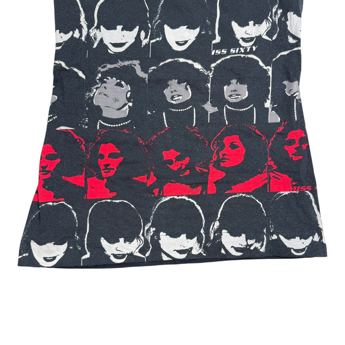 (W) Miss Sixty Pop Art Tank Tee Black