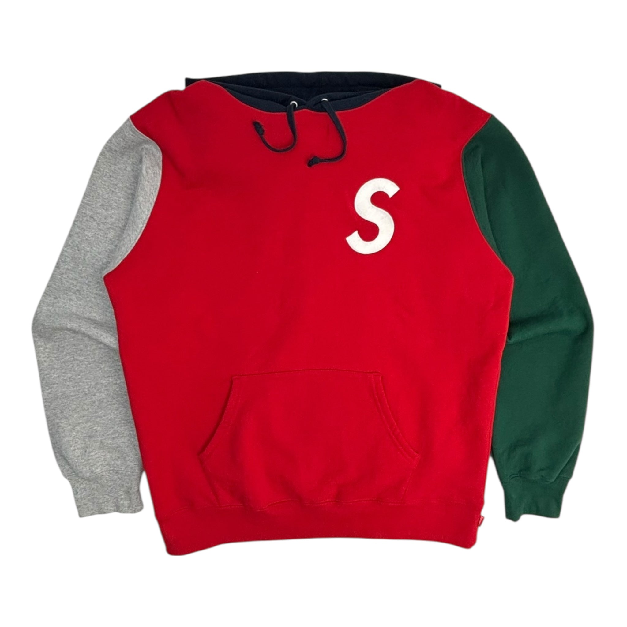 Supreme S Logo Colorblocked Hoodie