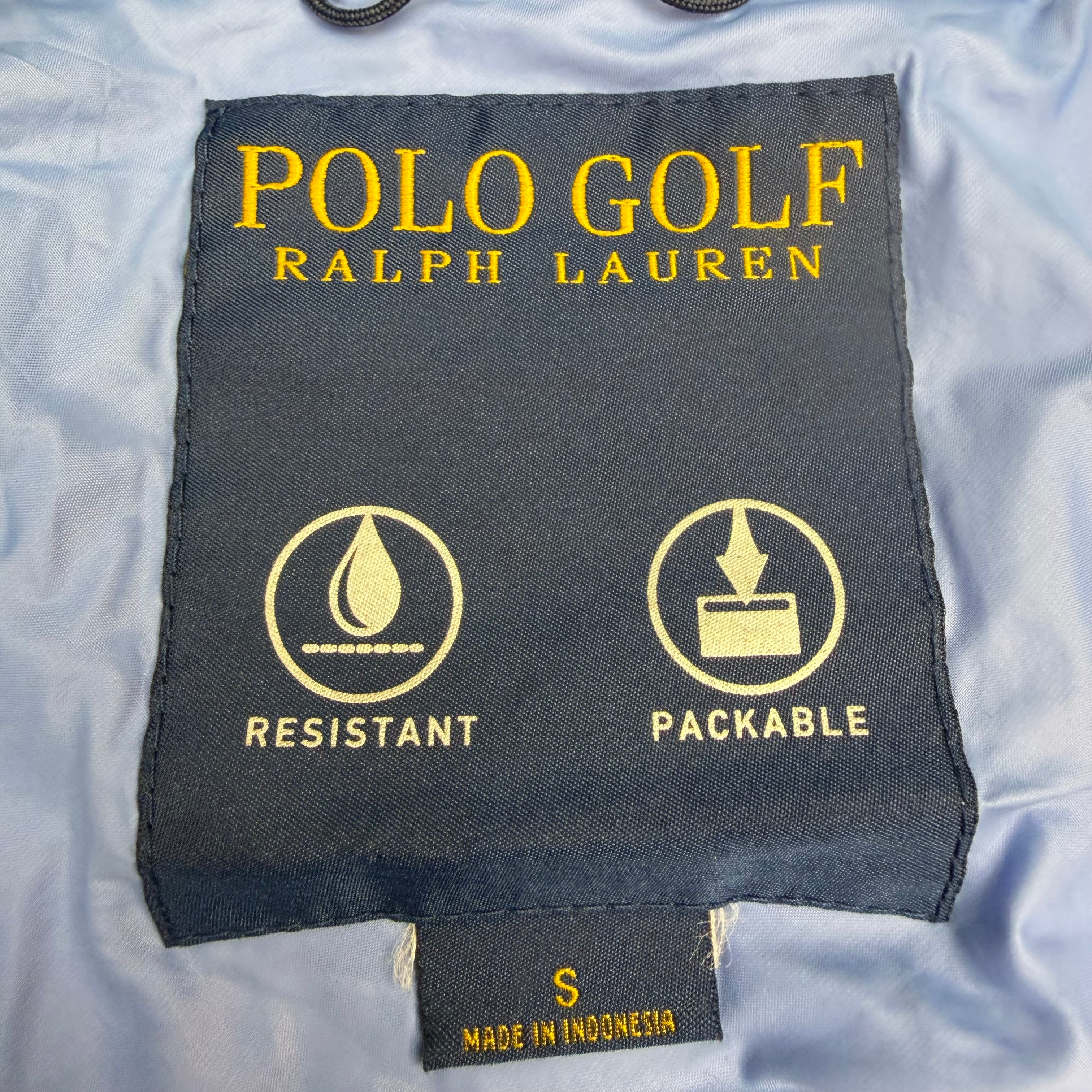 Polo Ralph Lauren Golf Packable Short Sleeve Windbreaker Blue