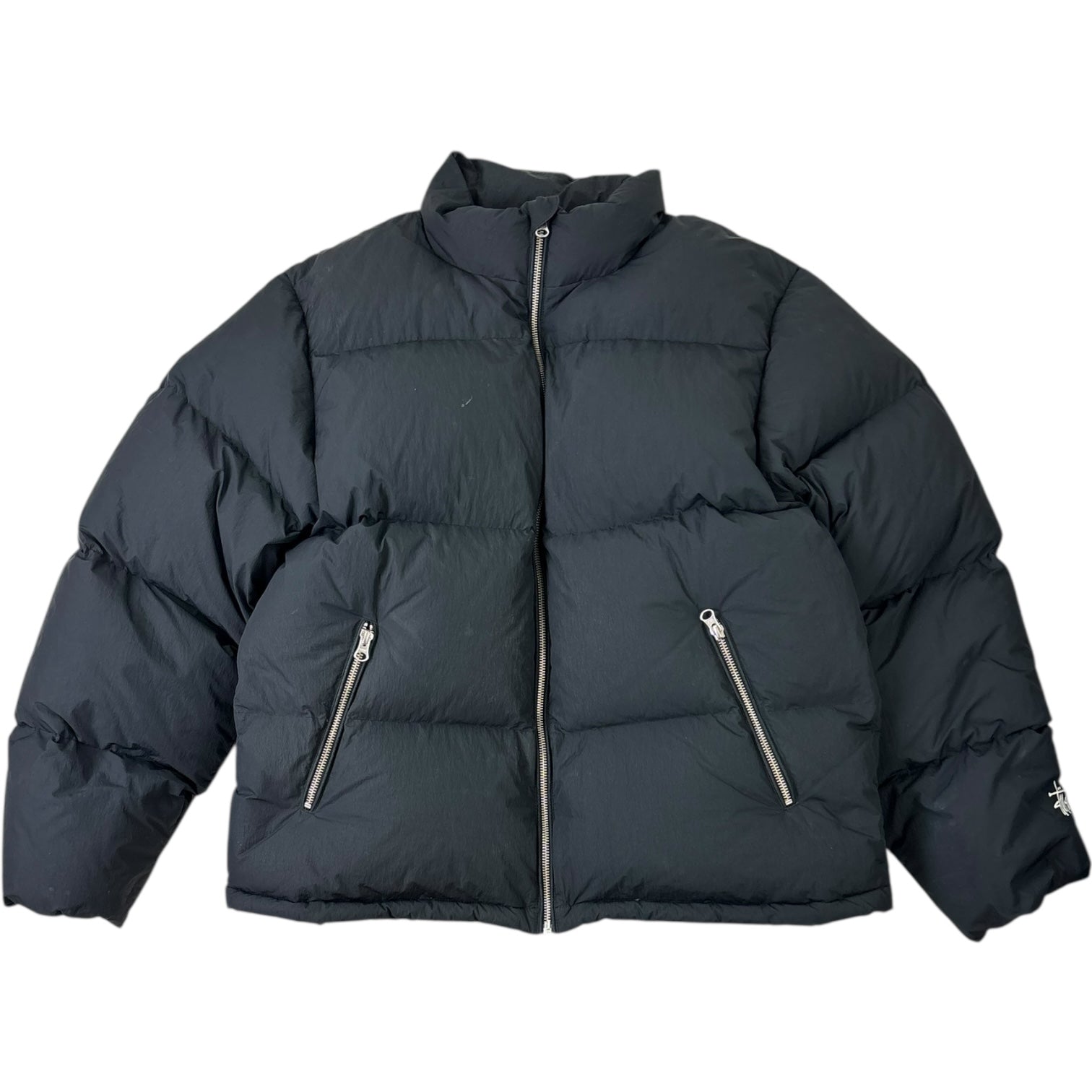 Stussy Nylon Down Puffer Jacket Black