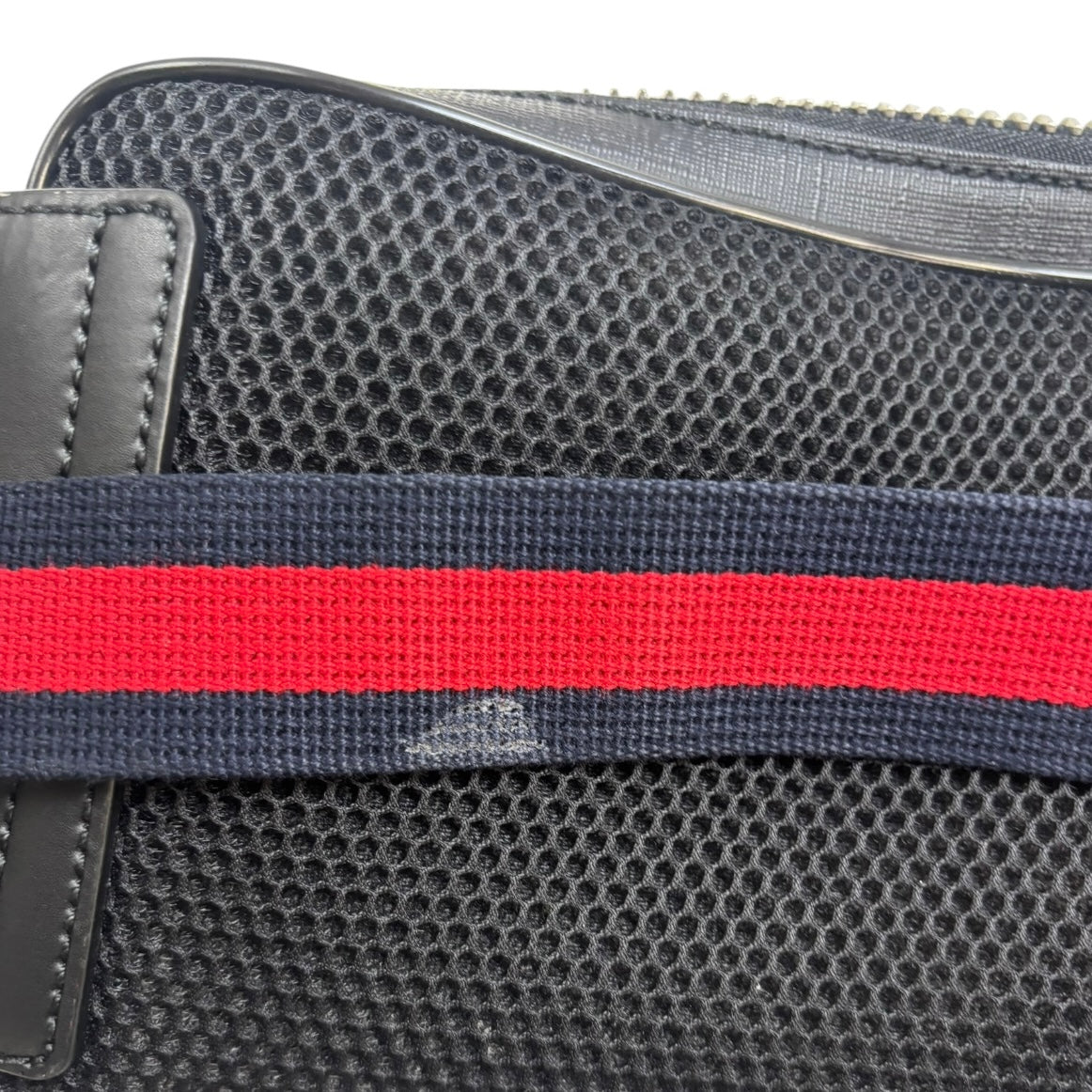 Gucci Monogram Leather Belt Bag Black