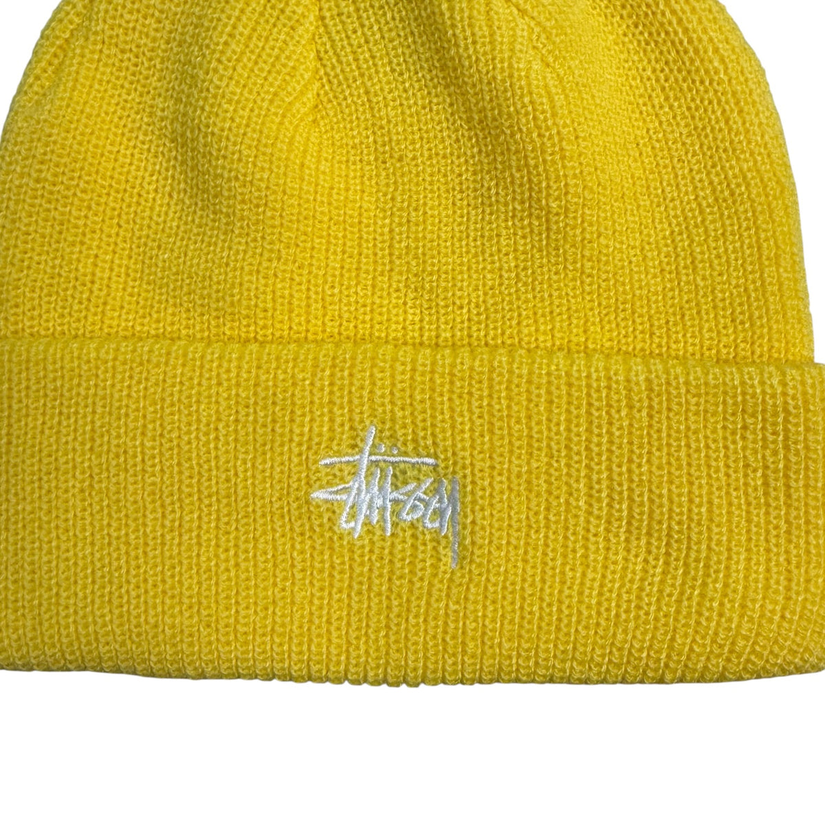 Stussy Basic Cuff Beanie Yellow