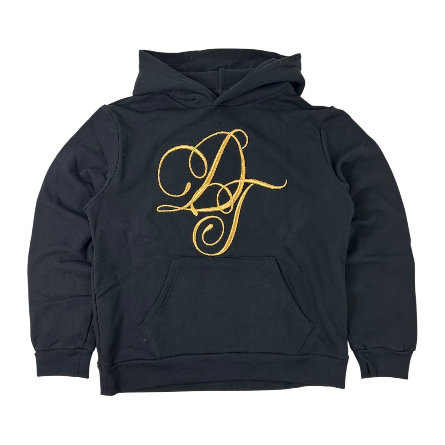 Denim Tears DT Script Hoodie Black