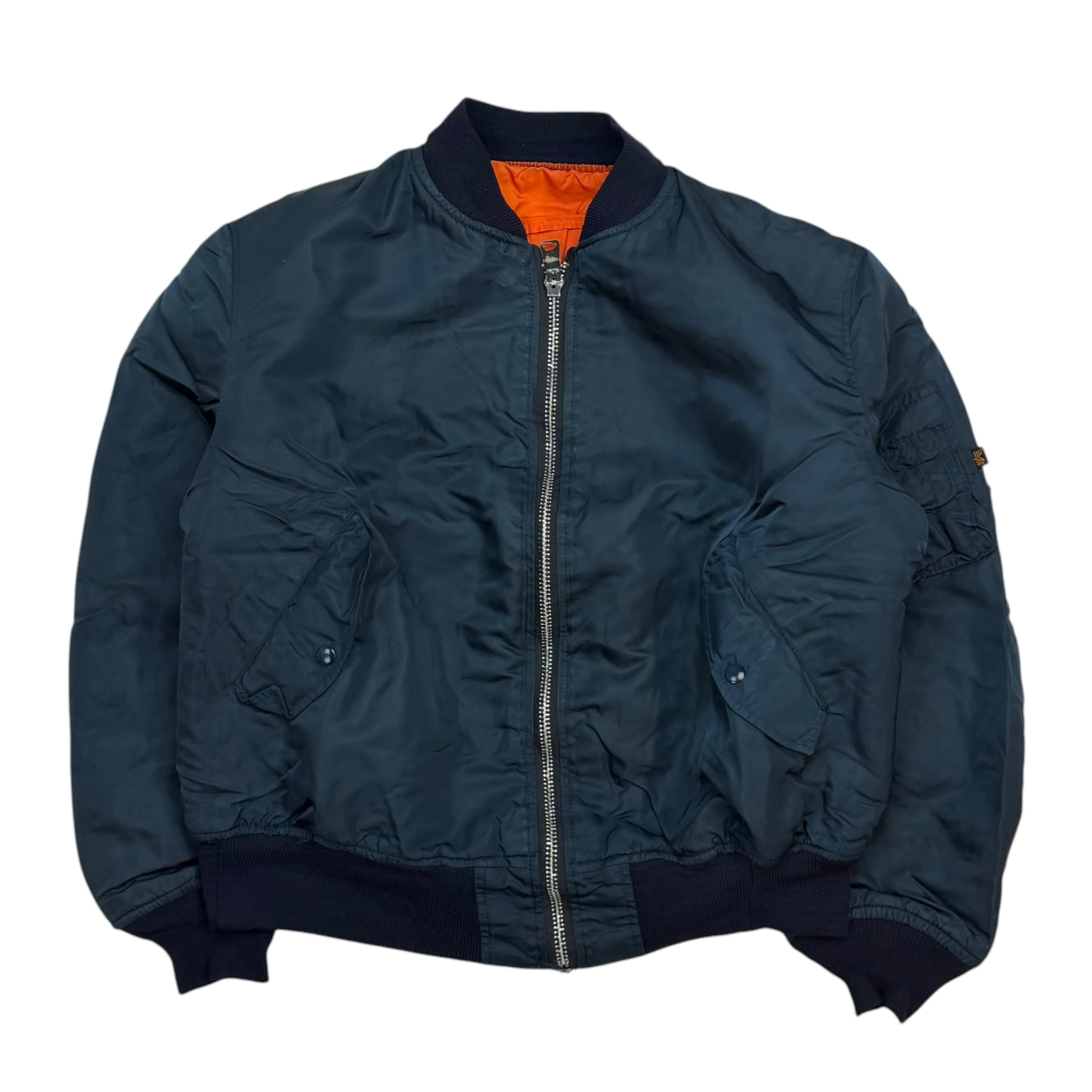 Vintage Alpha Industries MA-1 Mazda Promo Bomber Jacket Black