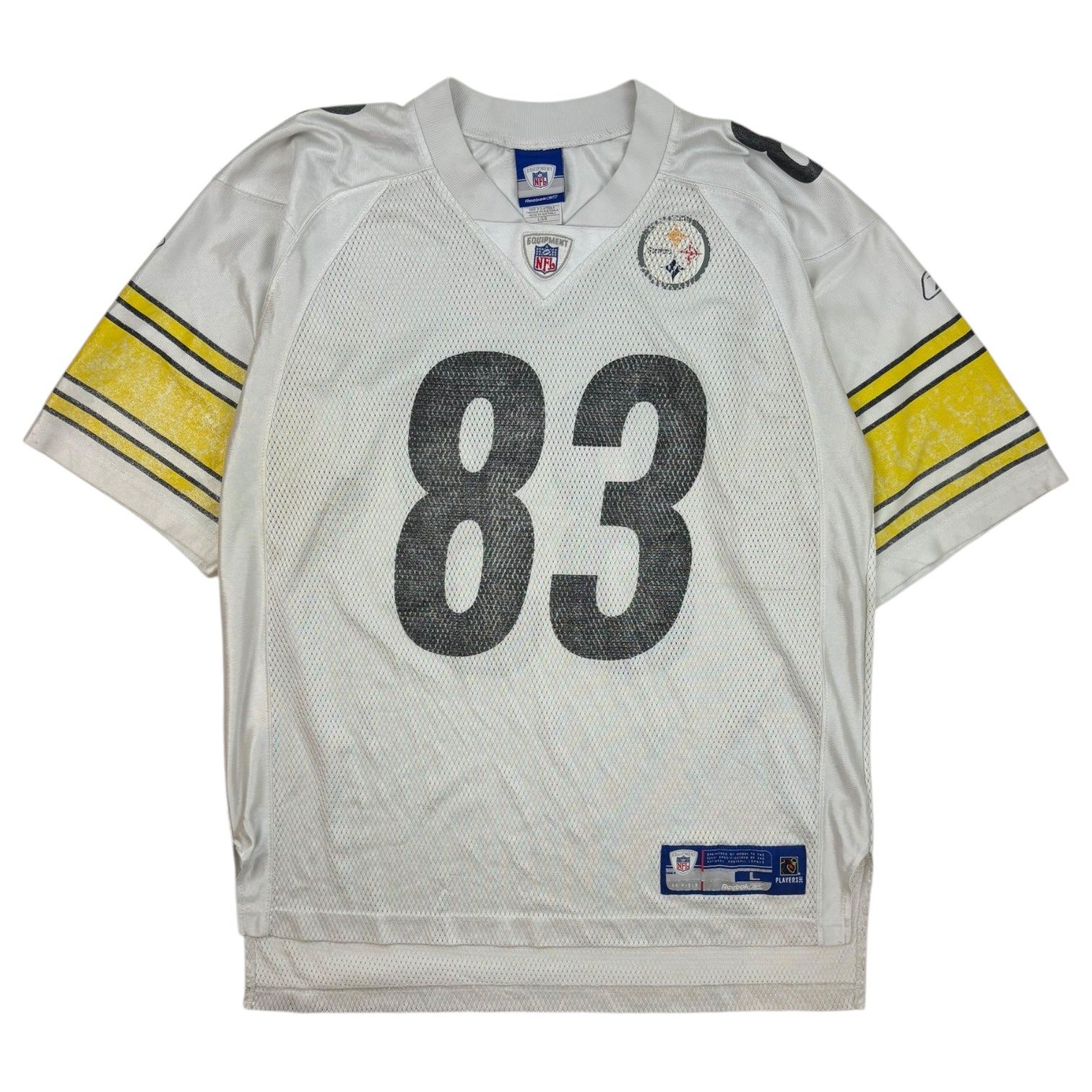 Vintage Reebok Pittsburg Steelers Health Miller Football Jersey White