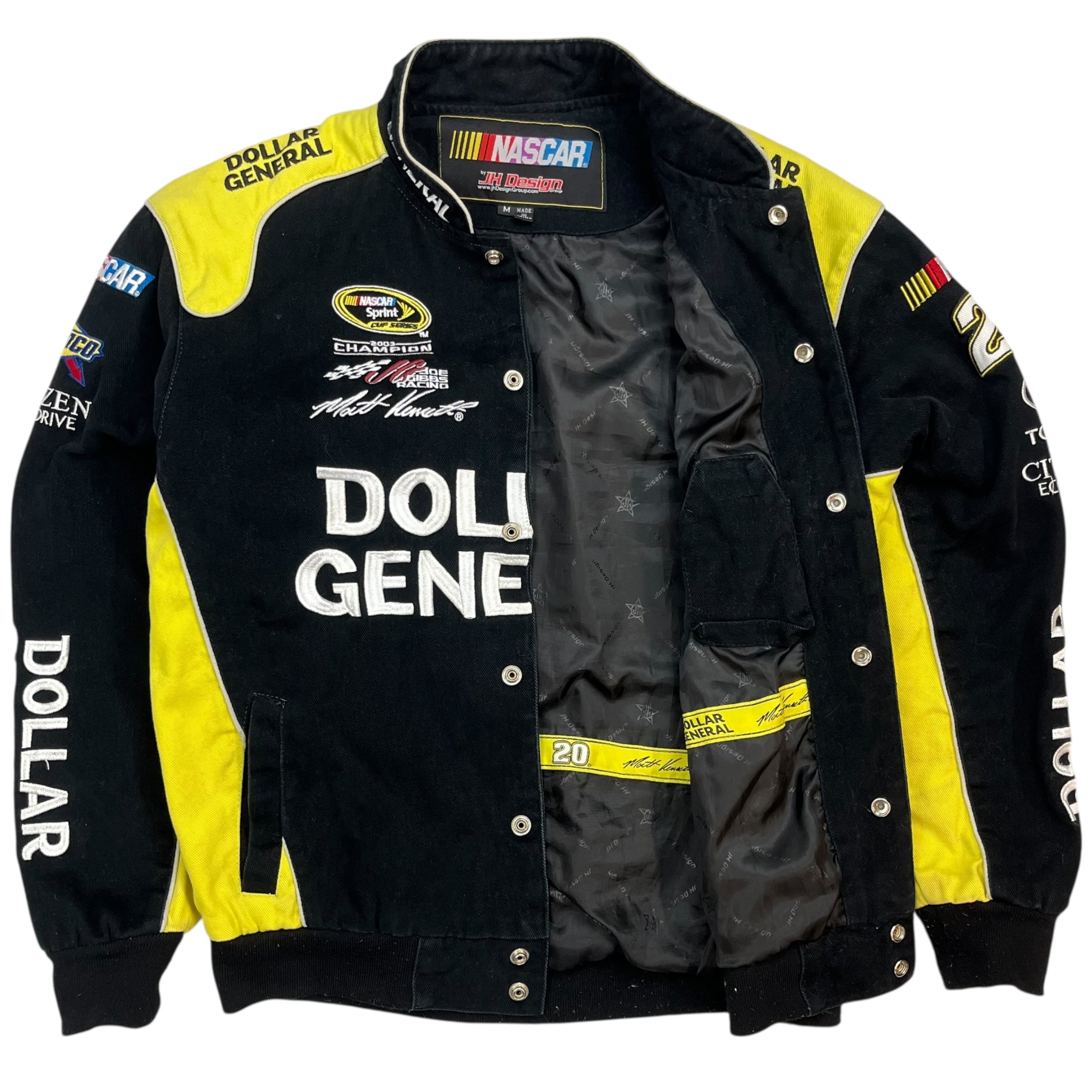 Vintage NASCAR Matt Kenseth Racing Jacket Black