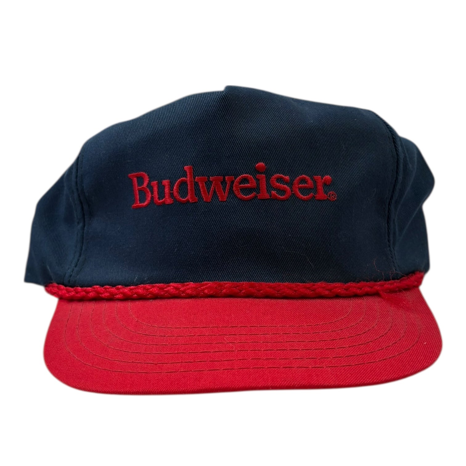 Vintage Budweiser SnapBack Hat Navy/Red
