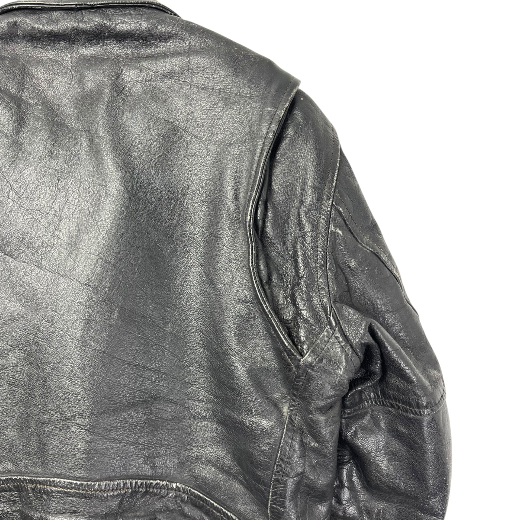 Vintage Motor Biker Leather Jacket