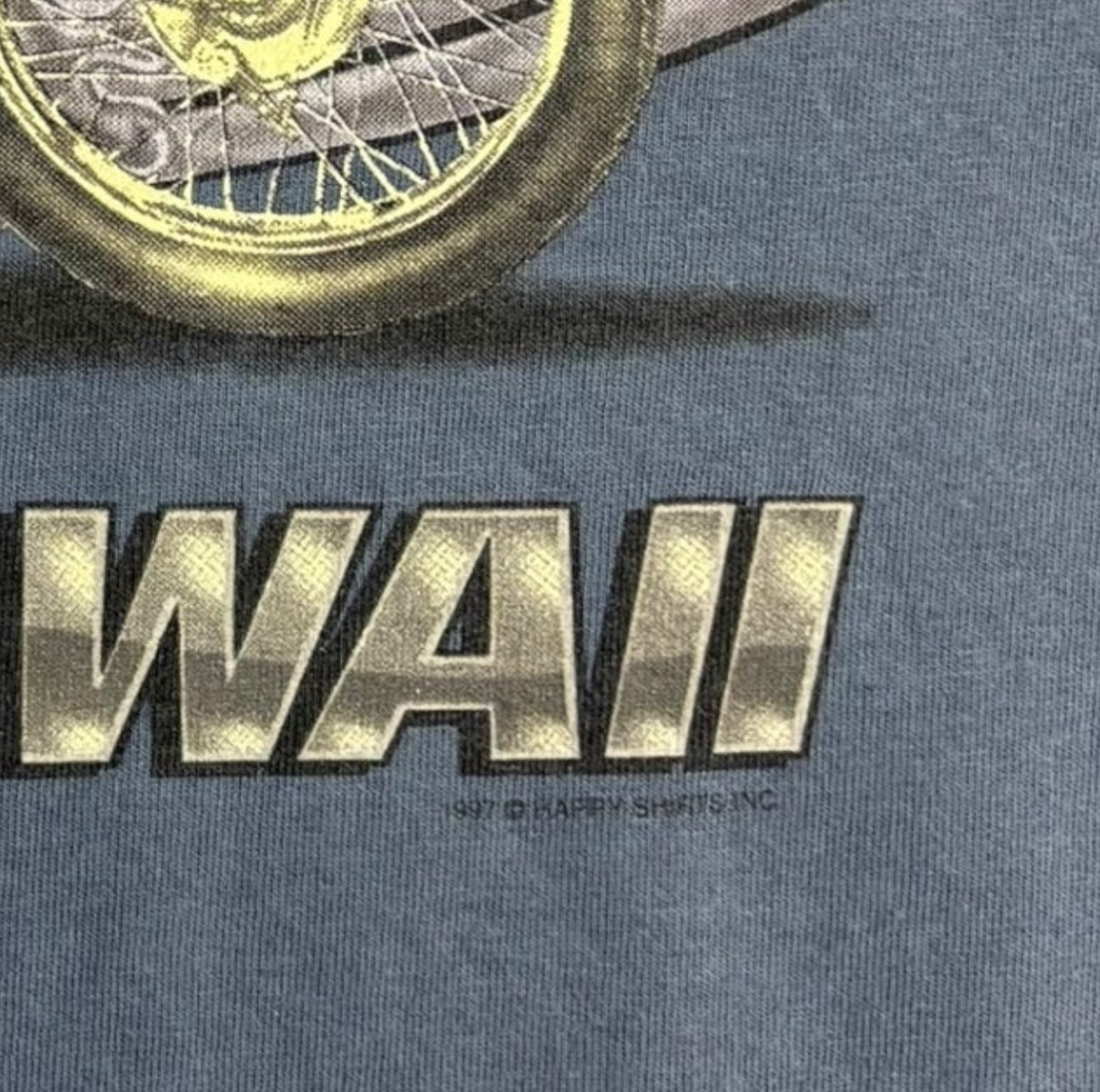1997 Gecko Hawaii Biker T-Shirt