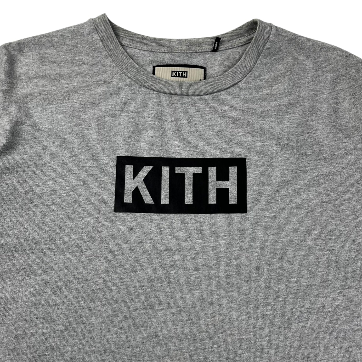 Kith Classic Box Logo T-Shirt Grey
