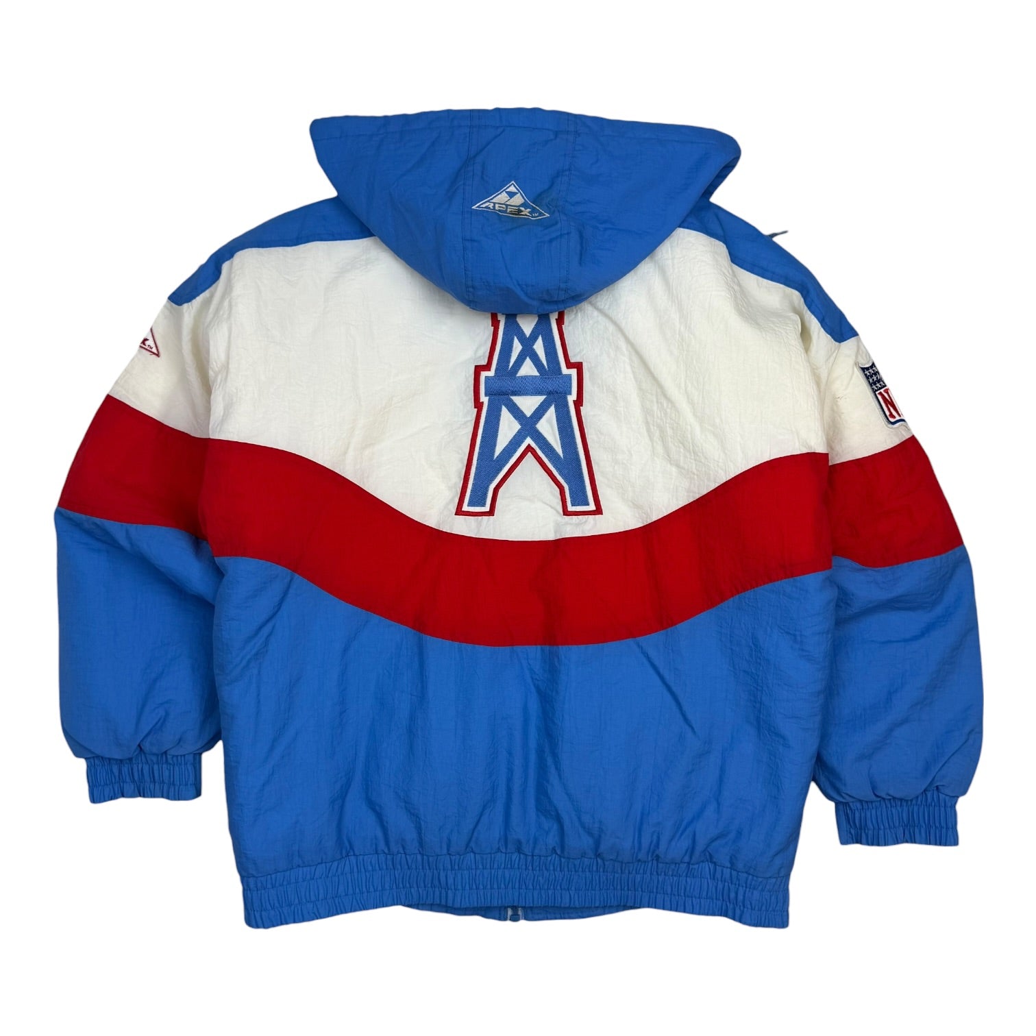 Vintage Apex One Houston Oilers Jacket Blue/Red