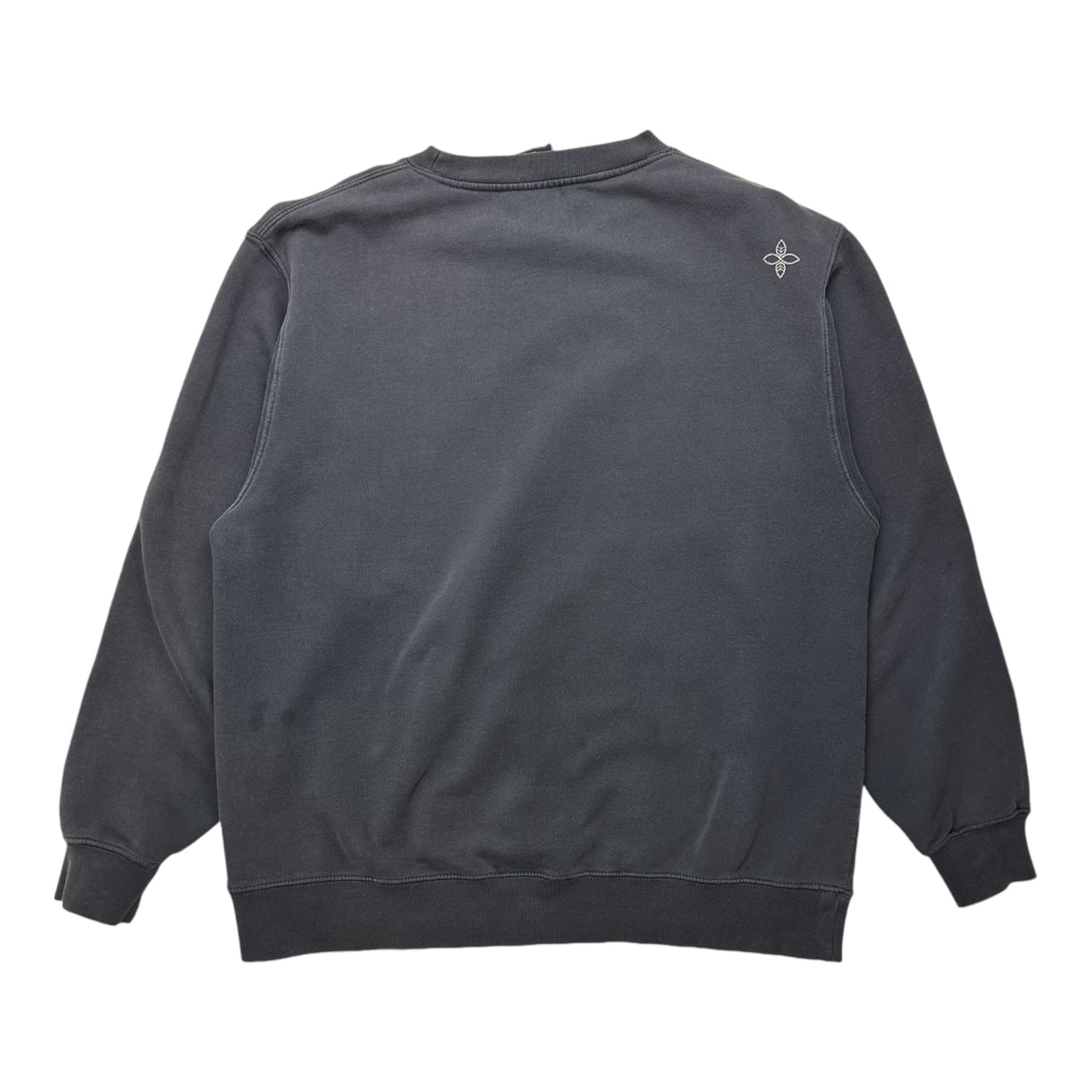 Vintage Stussy Leaf Crewneck Washed Black