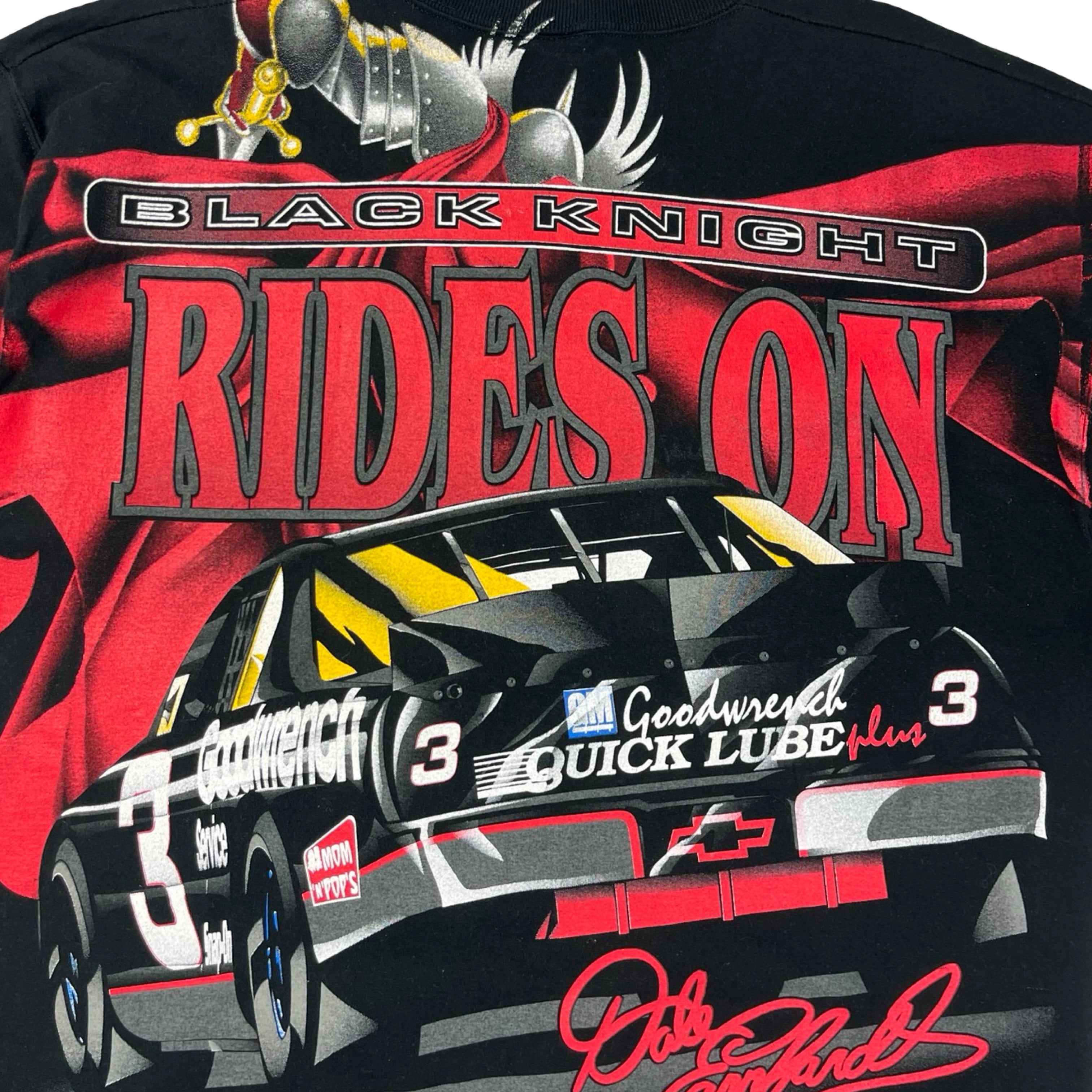 Vintage Dale Earnhardt Black Knight NASCAR AOP T-Shirt