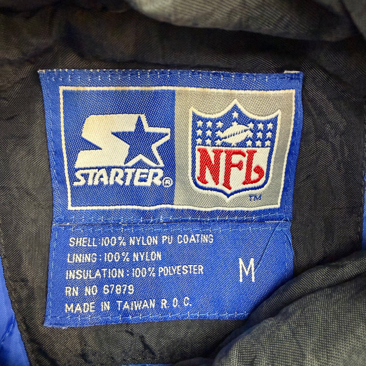 Vintage Starter Dallas Cowboys Quarter Zip Jacket Black