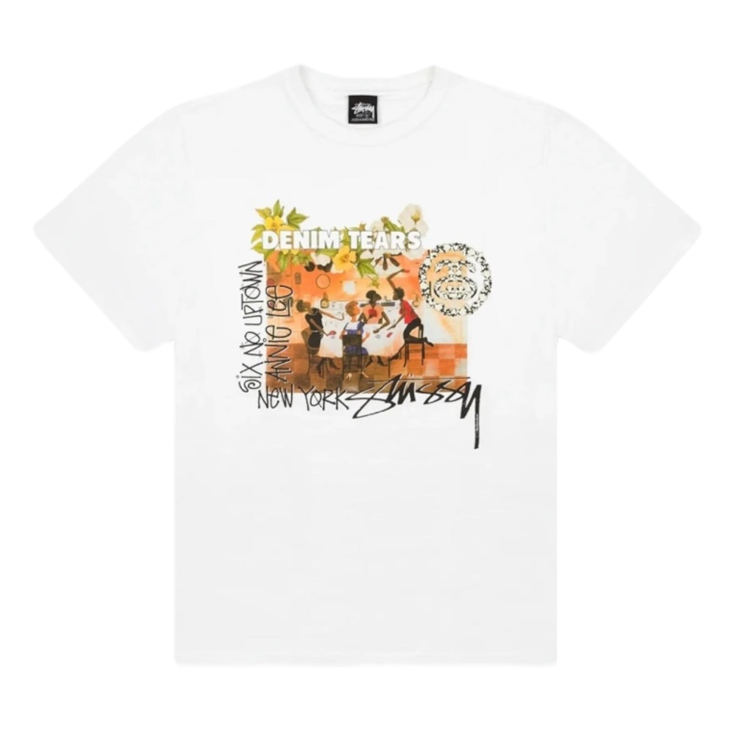 Stussy x Denim Tears Annie Lee Artist Tee White