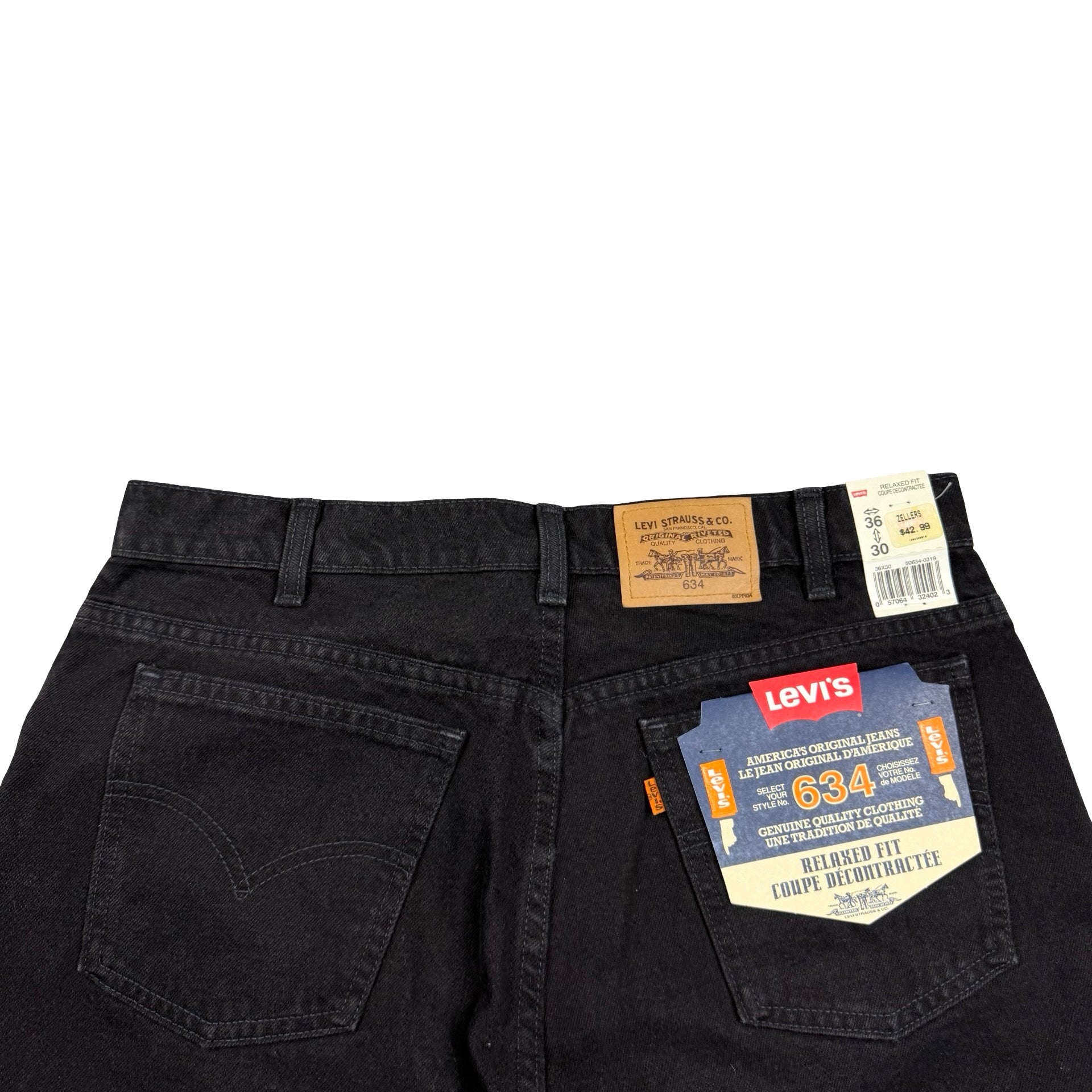 Vintage Levi’s 634 Orange Tab Denim Jeans Black