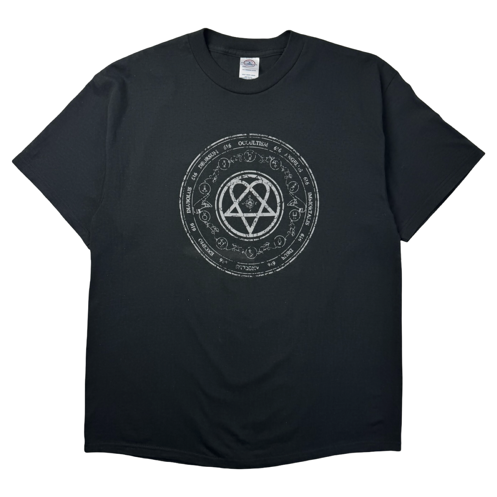 2005 HIM Occult Sigil Heartagram Love-Metal Band T-Shirt