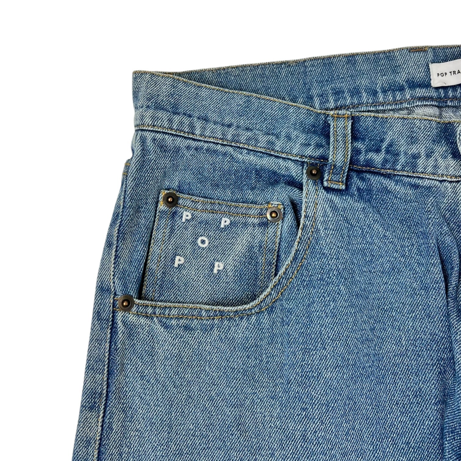 Pop Trading Company DRS Denim Pants Classic Stonewashed