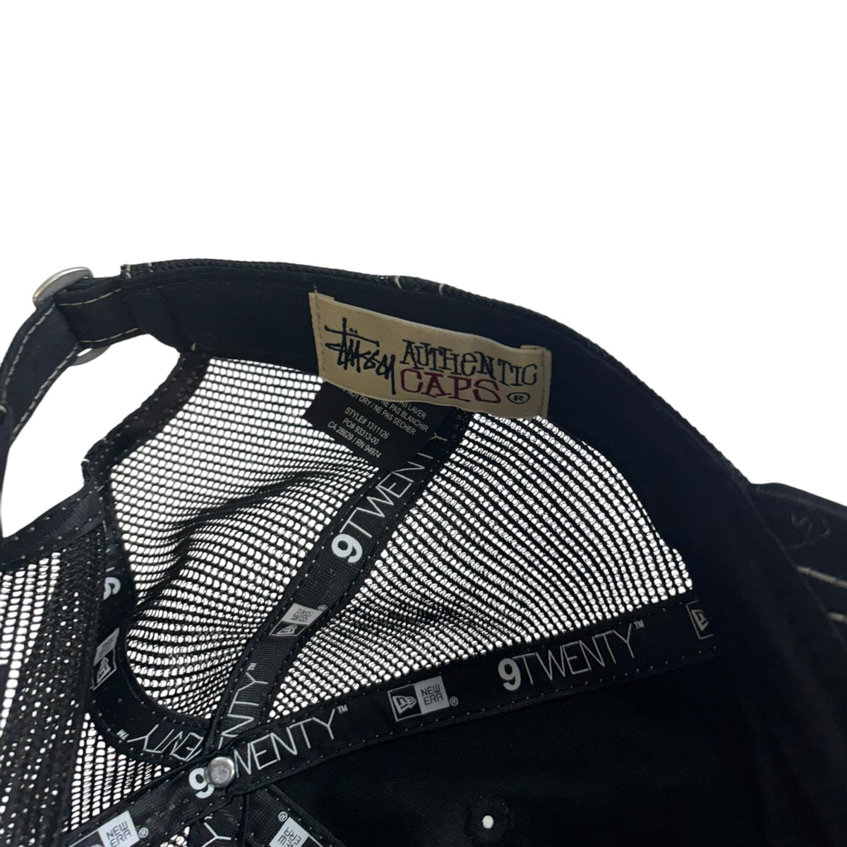 Stussy Basic Trucker StrapBack Hat Black