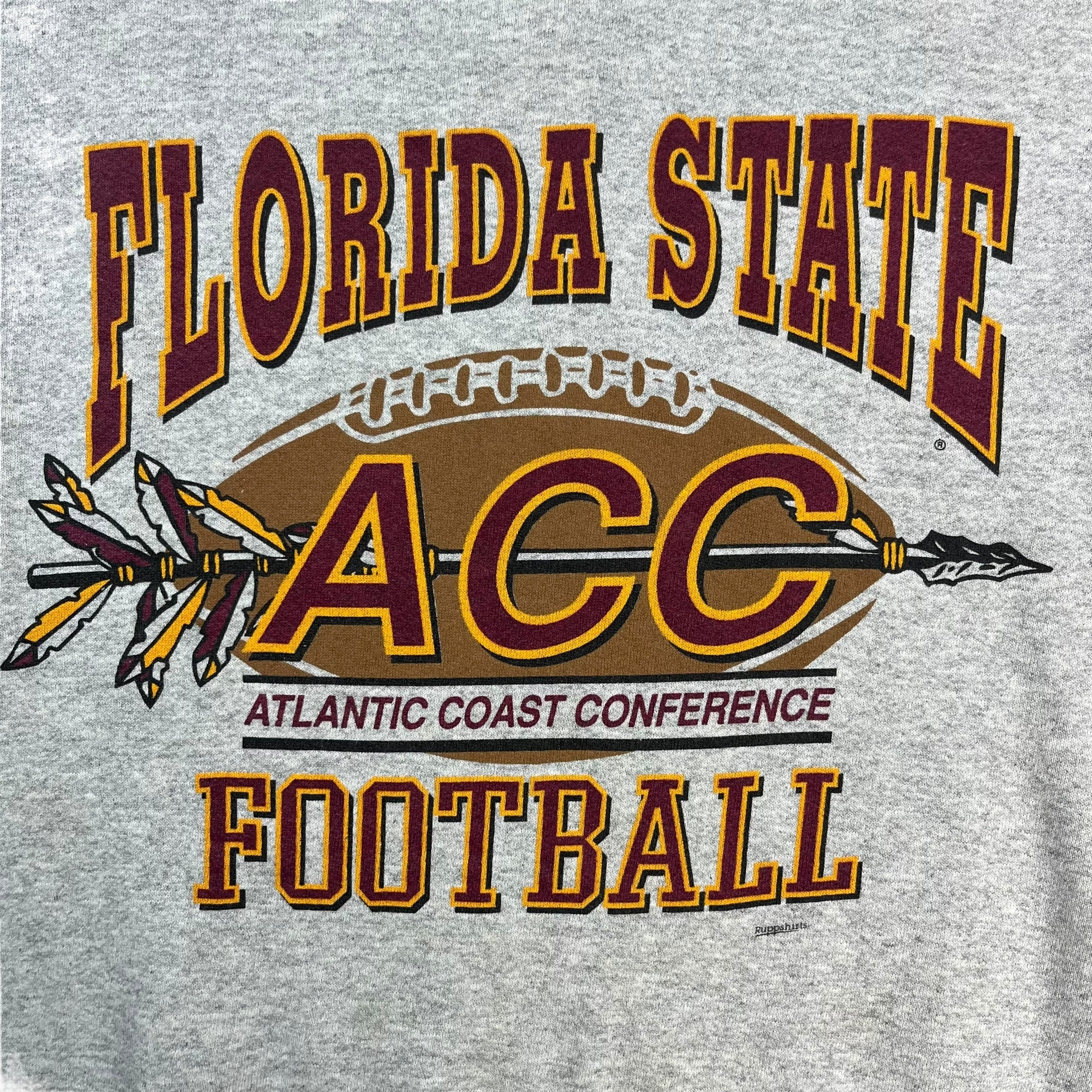 Vintage Florida State Football Crewneck Light Grey