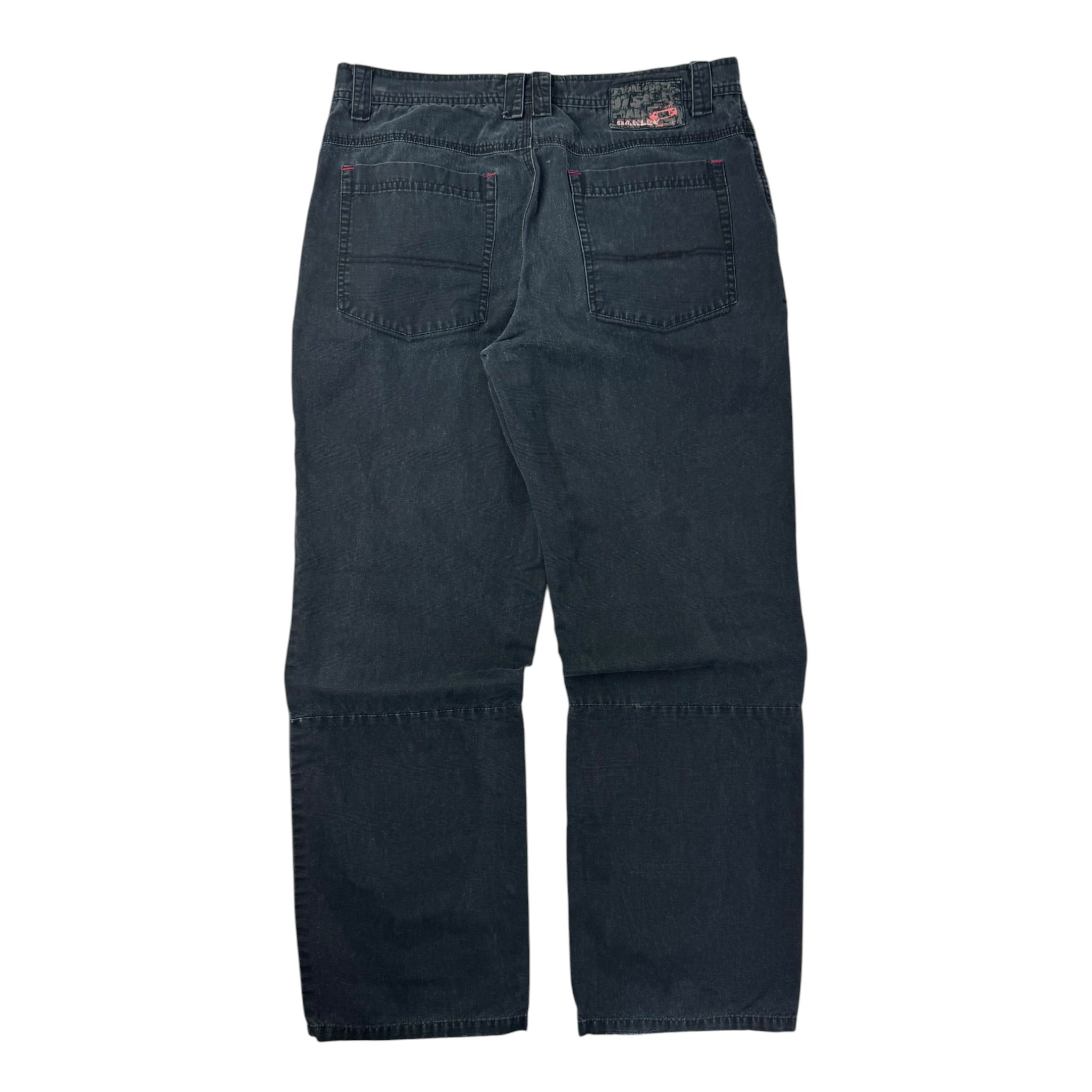 Vintage Y2K Oakley Bootcut Loose Fit Bottoms Black