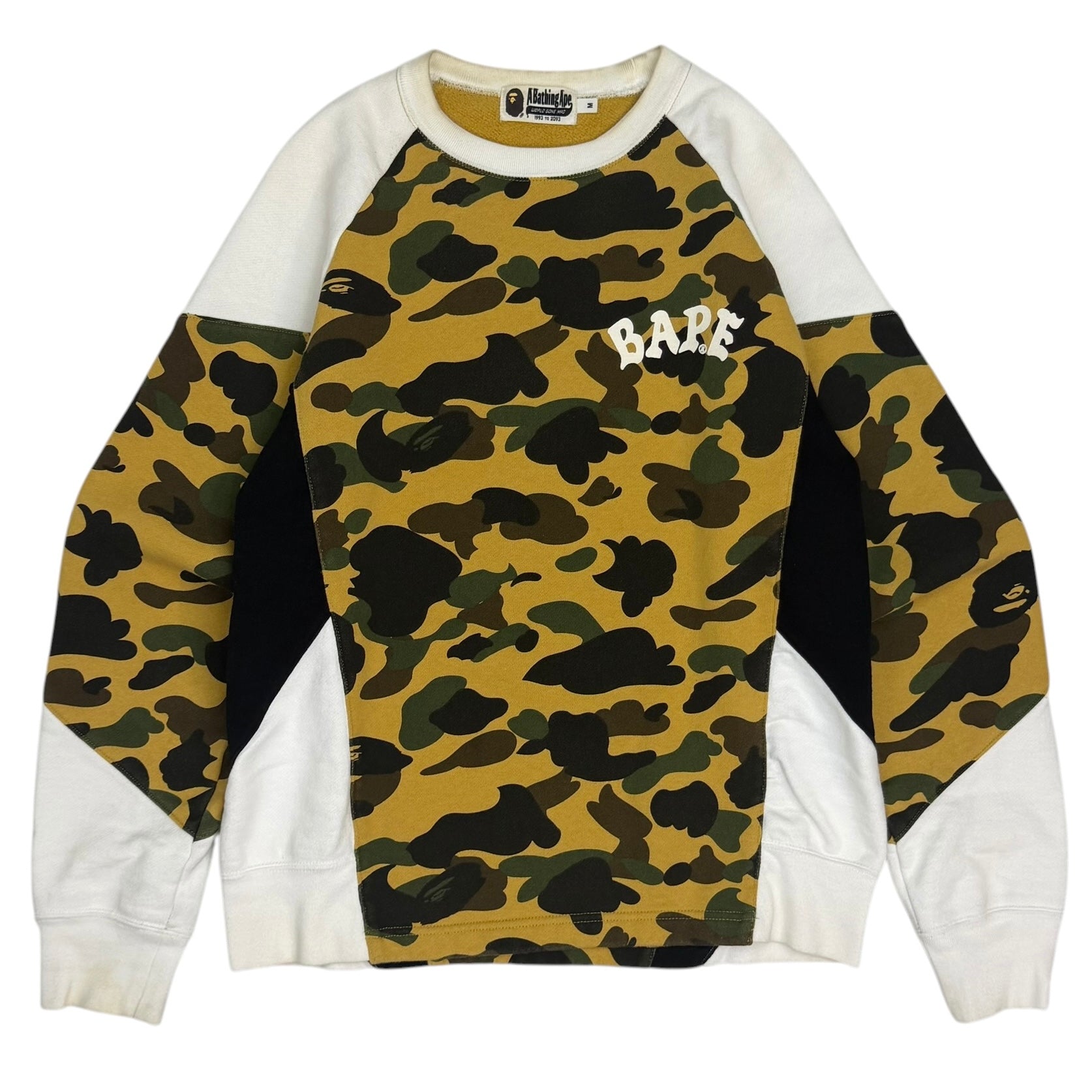 Bape 1st Colorblock Crewneck Camo