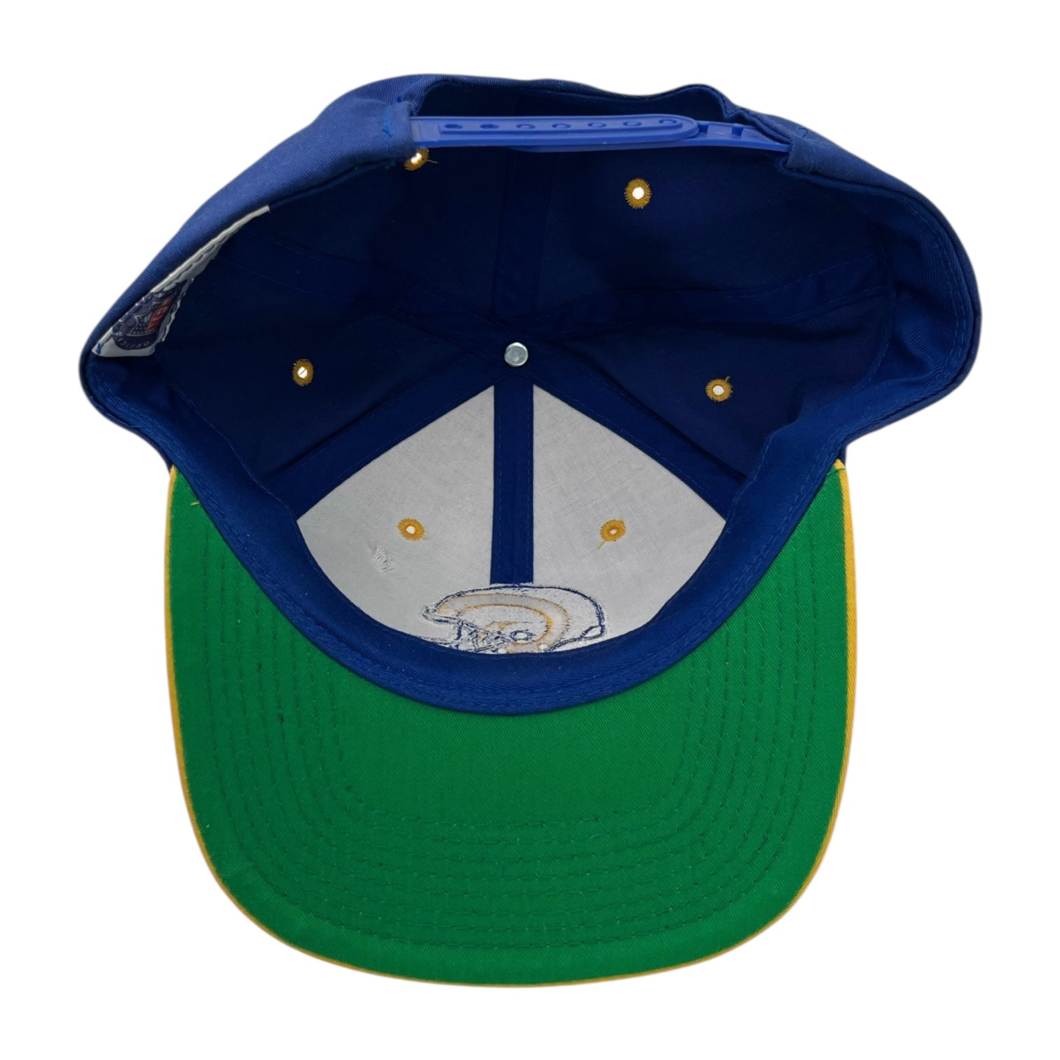 Vintage St. Louis Rams Snapback Hat Blue/Yellow