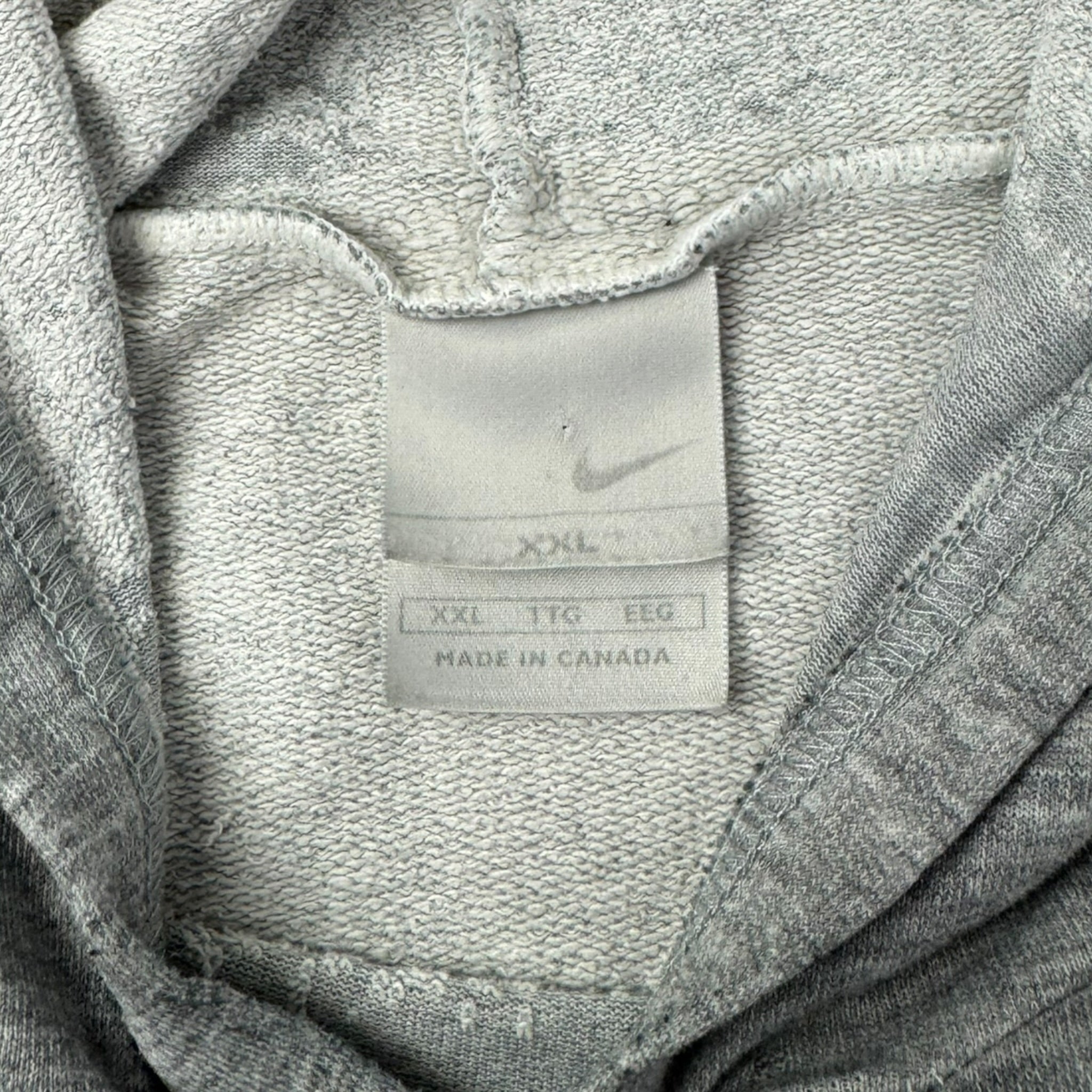 Vintage Nike Center Swoosh Hoodie Grey