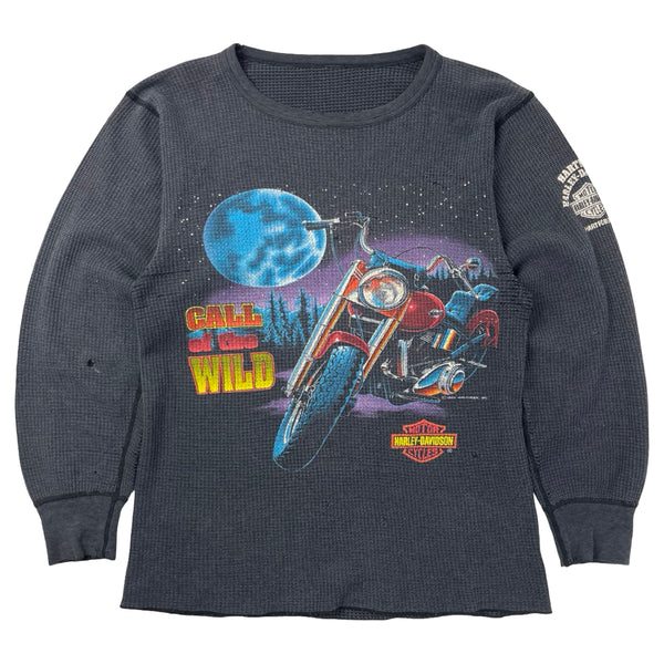 Vintage Harley Davidson "Call of the Wild" Thermal Longsleeve