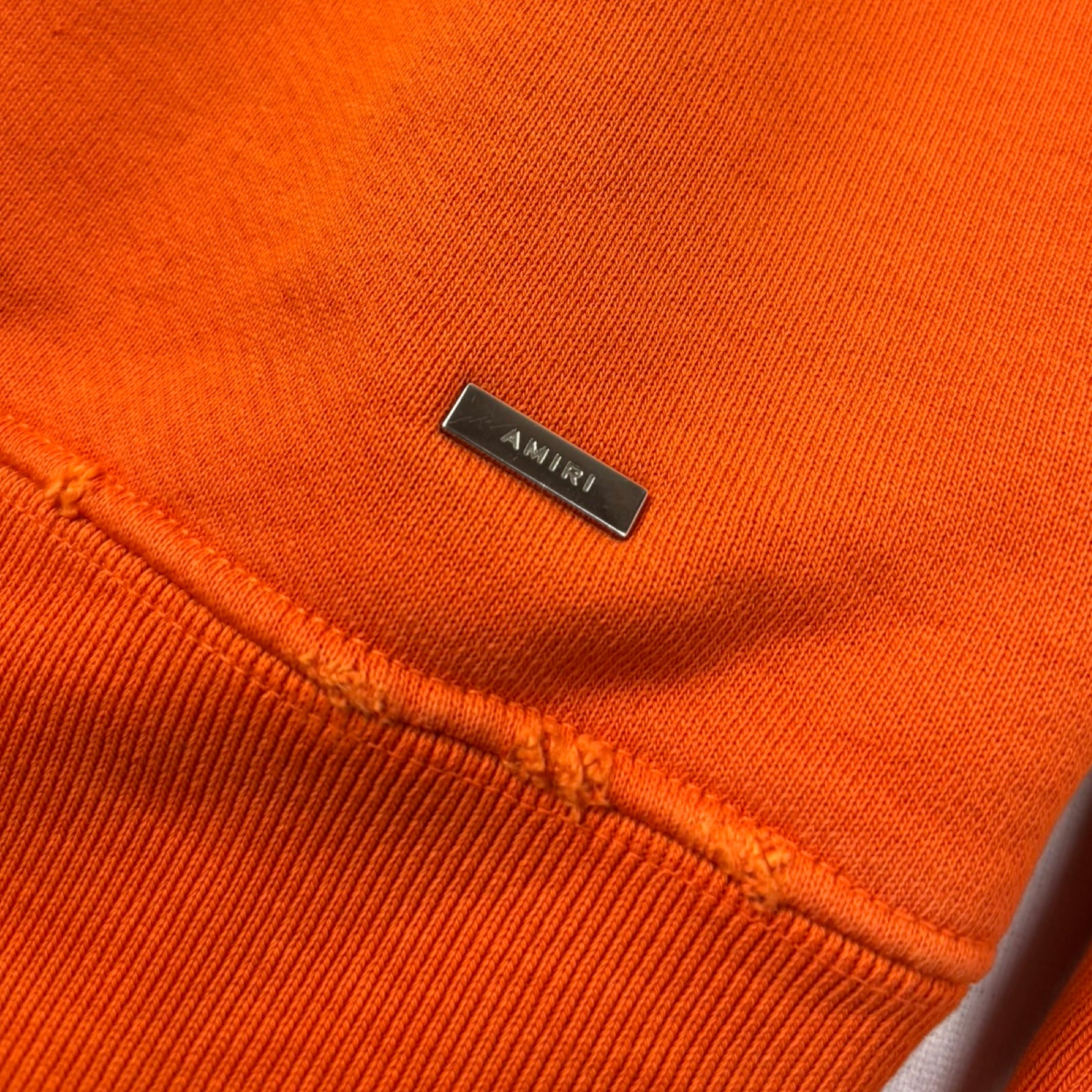 Amiri Bandana Applique Logo Crewneck Orange