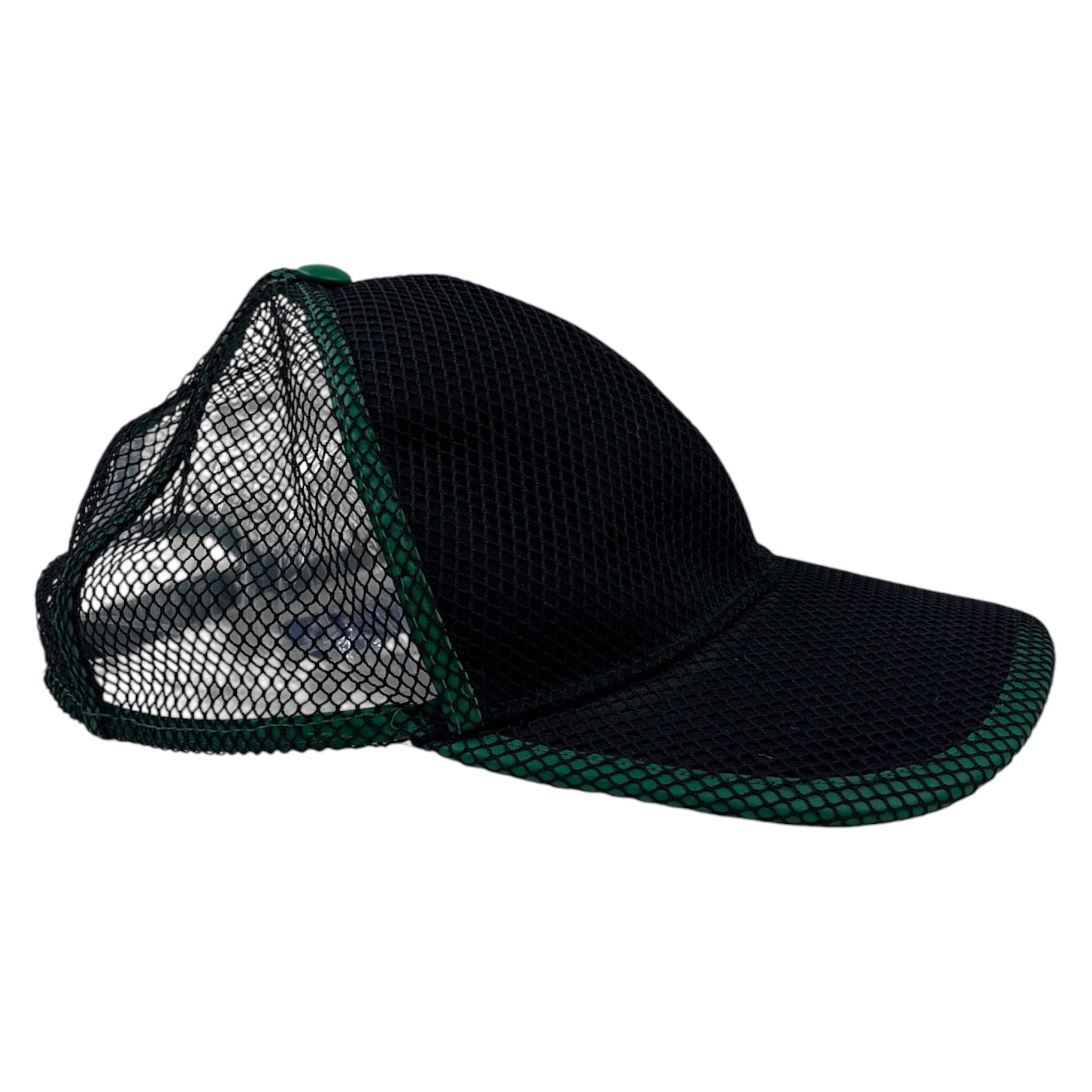 Burberry Netted Mesh Baseball Cap Black/Green