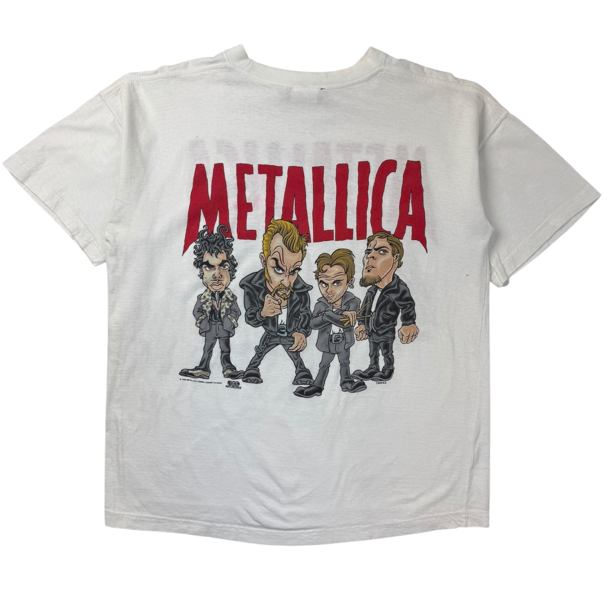 1996 Metallica Chavez Cartoon T-Shirt