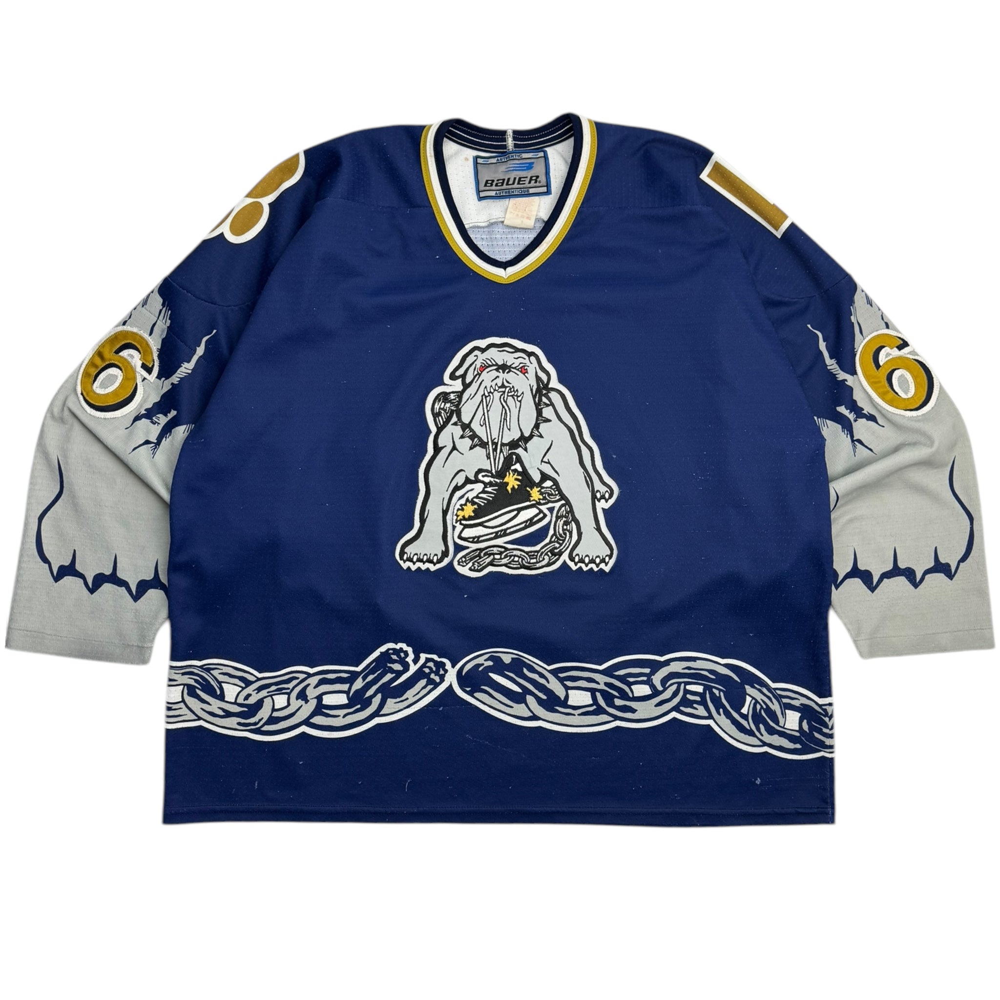 Vintage Bauer Long Beach Ice Dogs Hockey Jersey