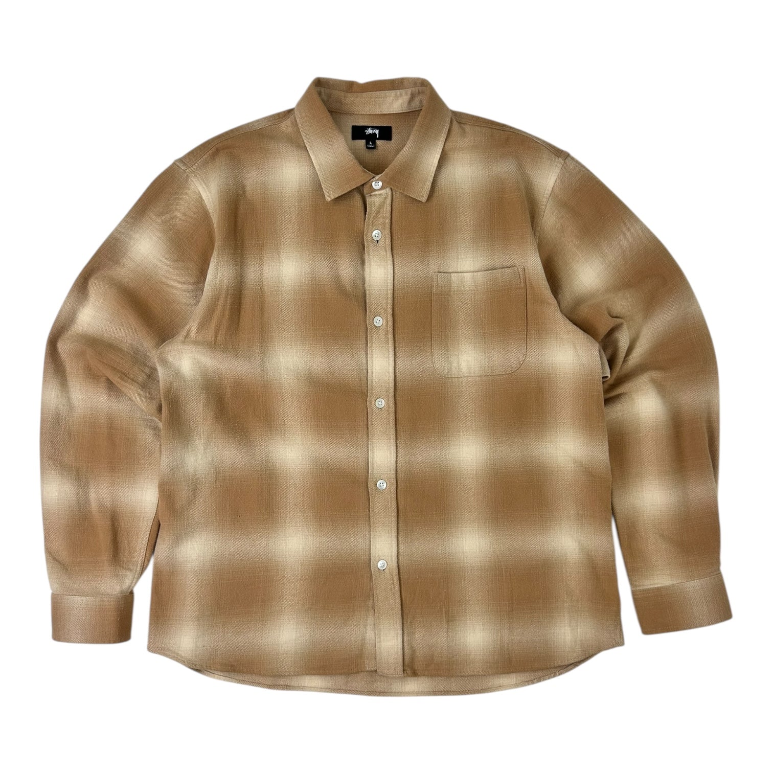 Stussy Bay Plaid Shirt Tan