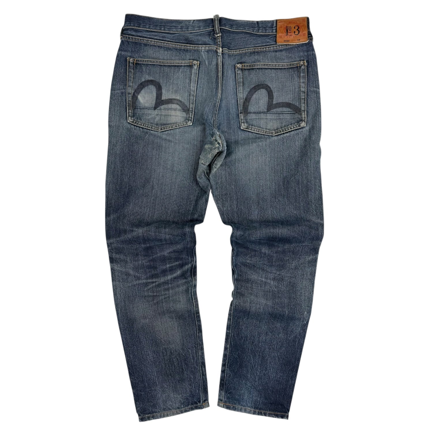 Vintage Evisu No.3 Denim Pants Dark Wash