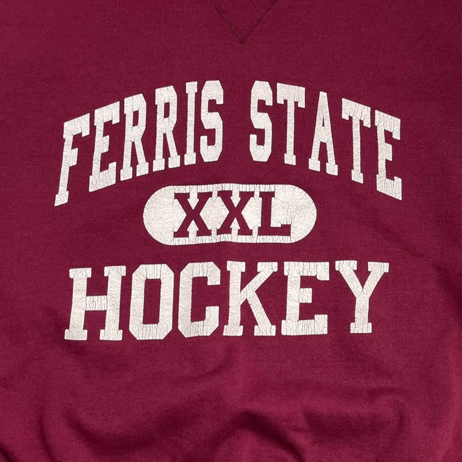 Vintage Ferris State Hockey Russell Crew