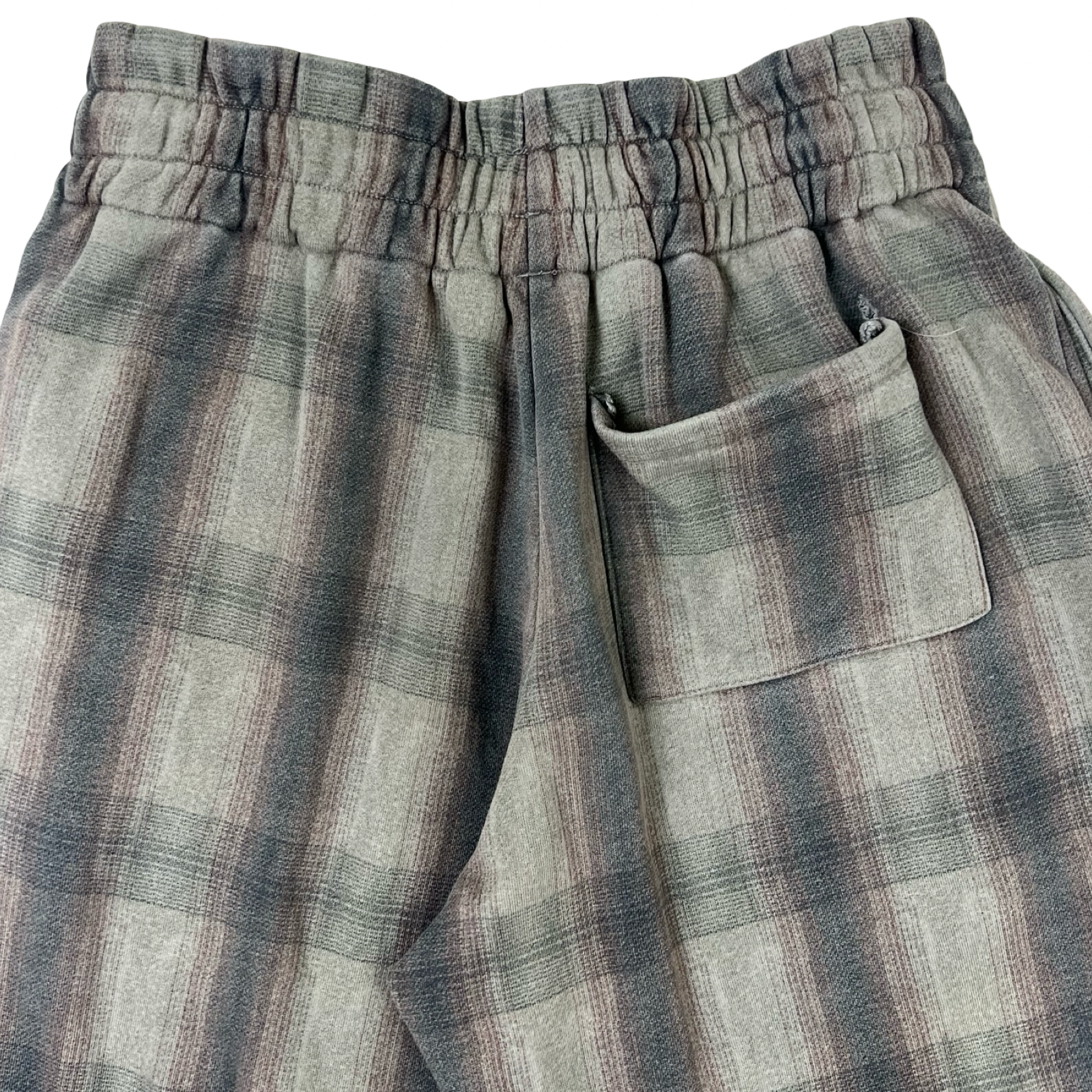 Basketcase Plaid Sweatpant Grey