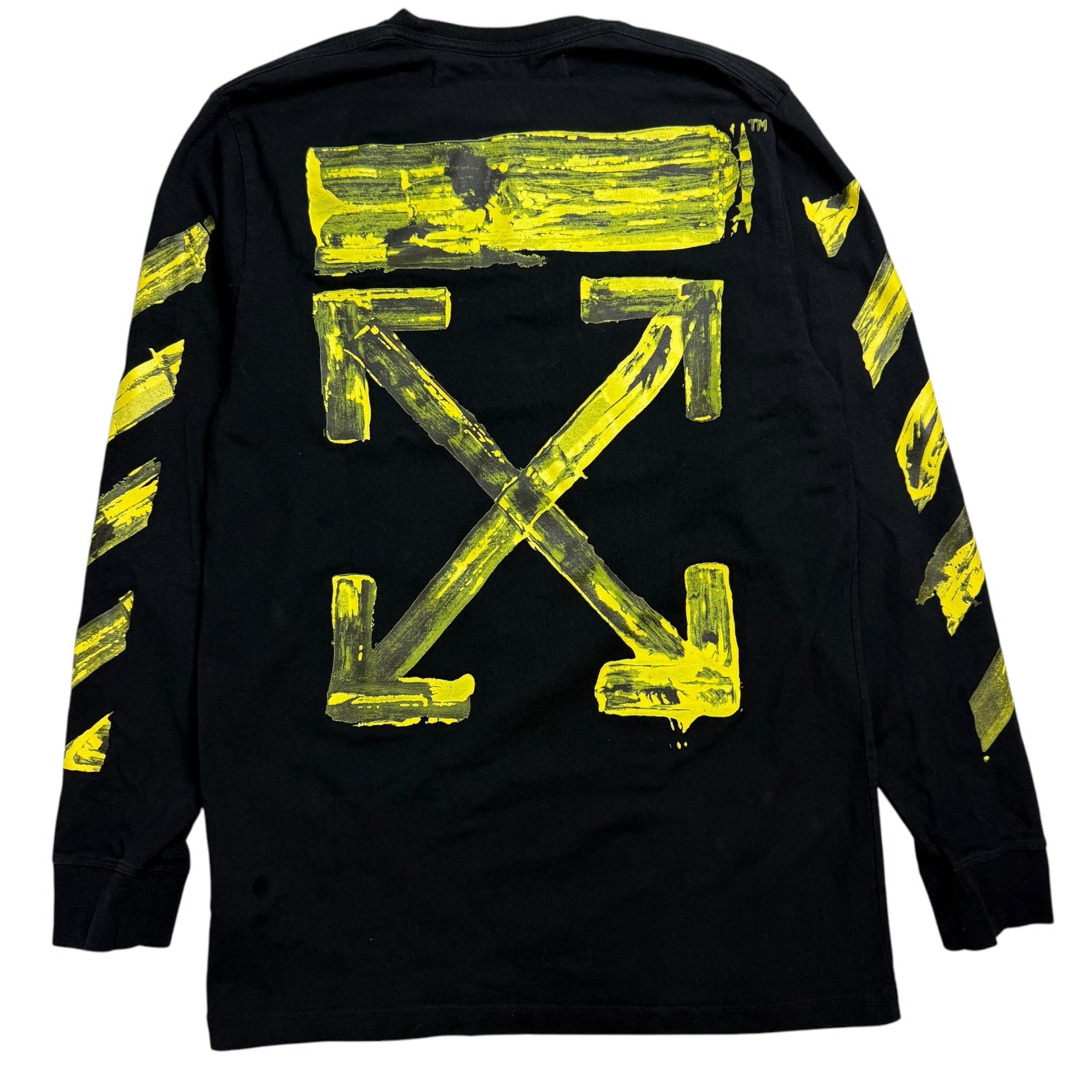 Off-White Acrylic Arrow L/S Tee Black/Yellow