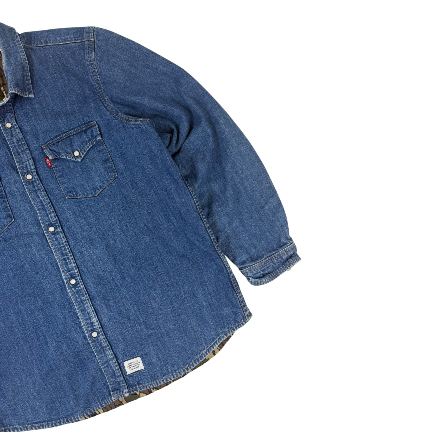 Supreme x Levi’s Denim Quilted Button Up Jacket