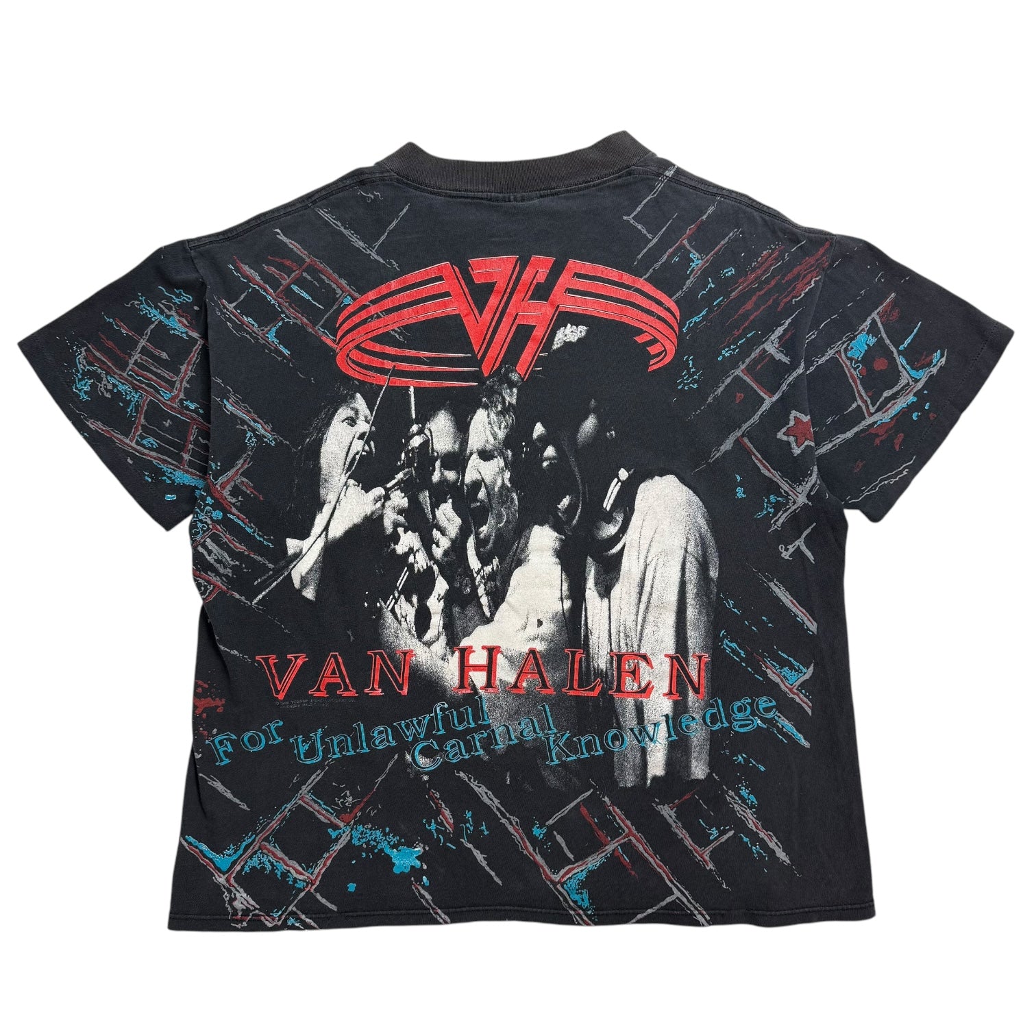 Vintage Van Halen ‘For Unlawful Carnal Knowledge’All Over Print Tee Black