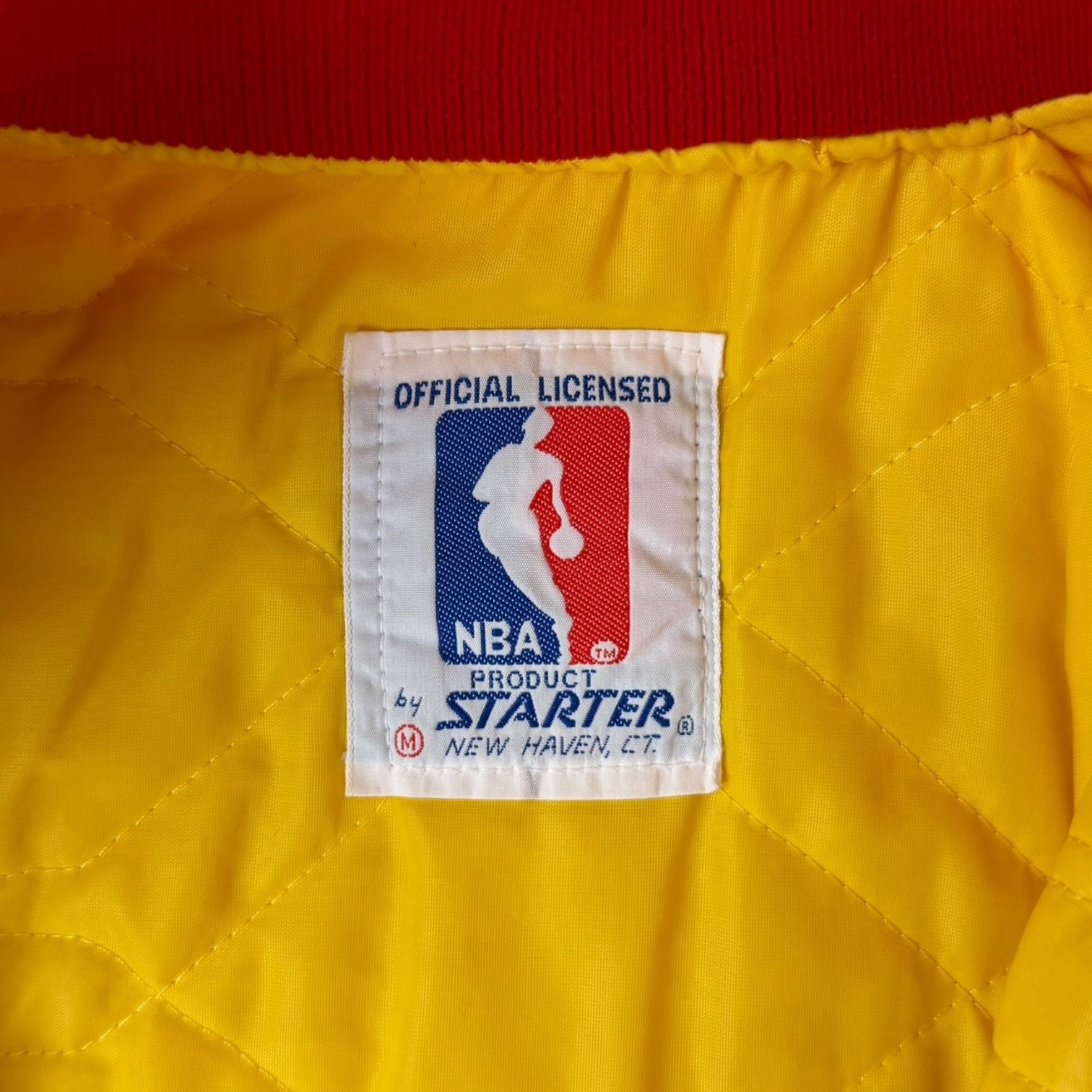 Vintage Starter First Gen Houston Rockets Varsity Jacket Red/Yellow