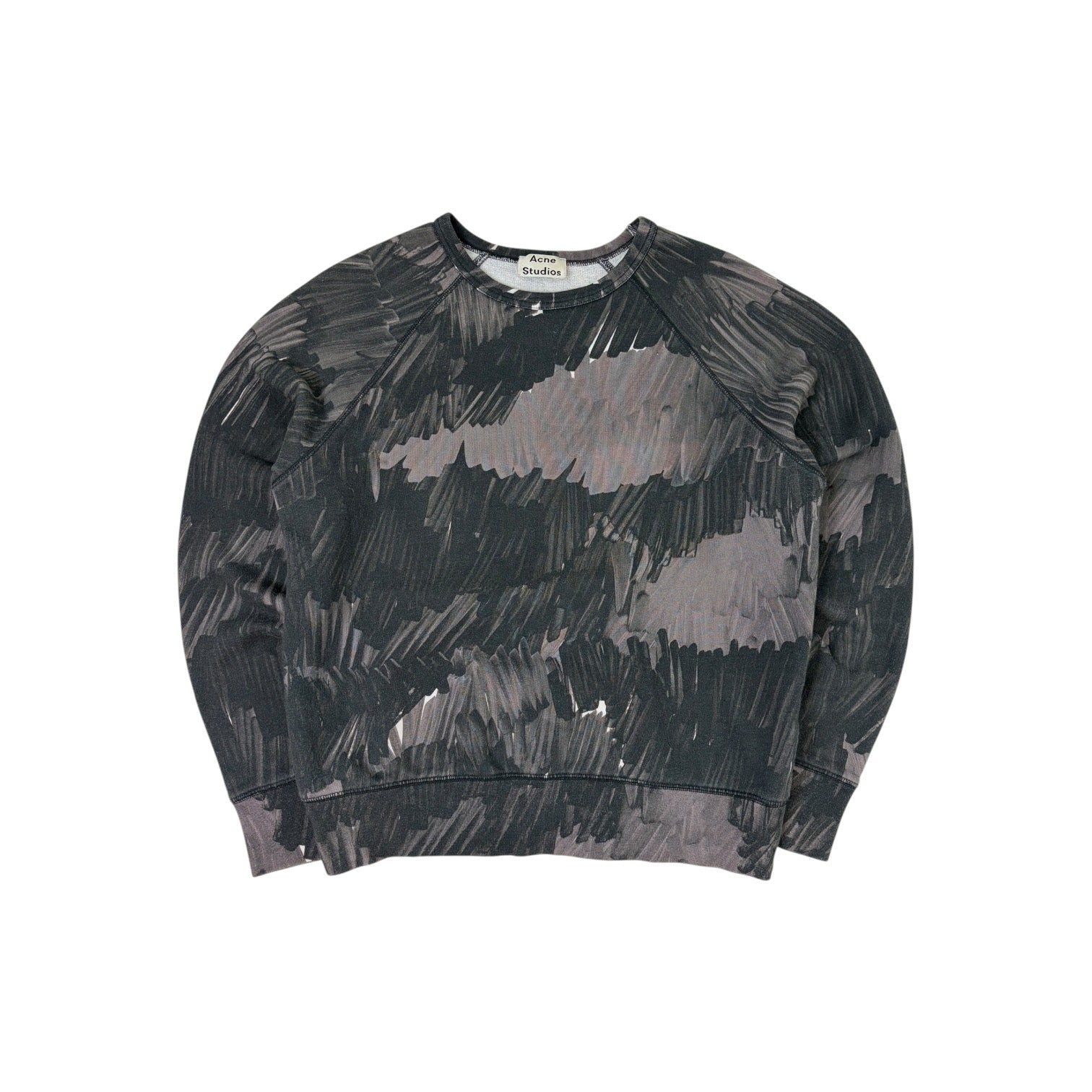 Acne Studios Scribble Crewneck Grey