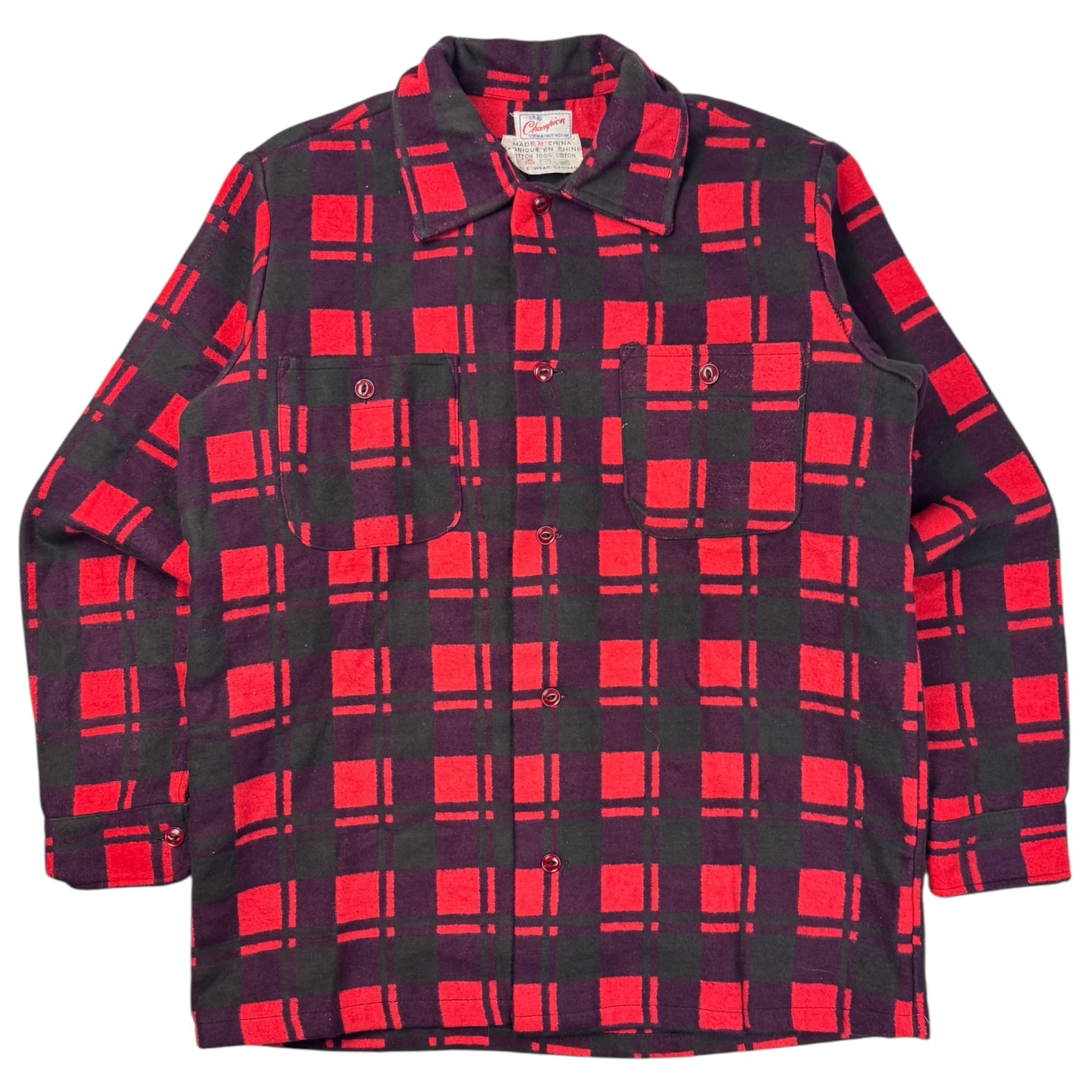 Vintage Champion Flannel Button Up Shirt