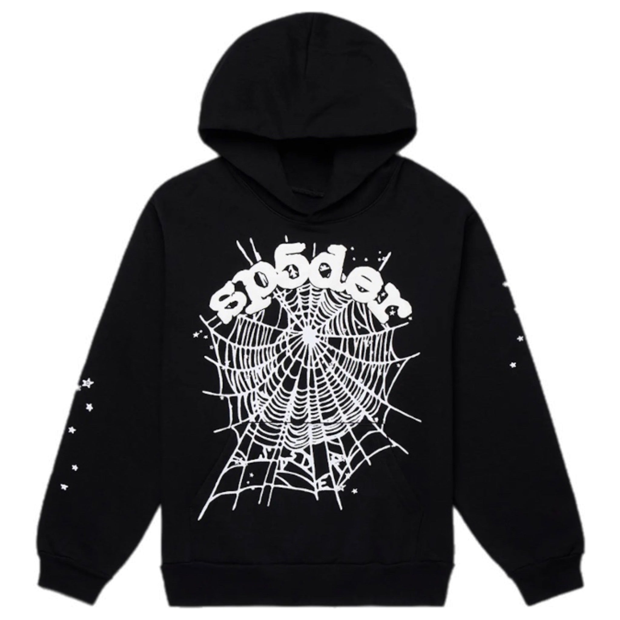 Sp5der OG Web Hoodie Black/White