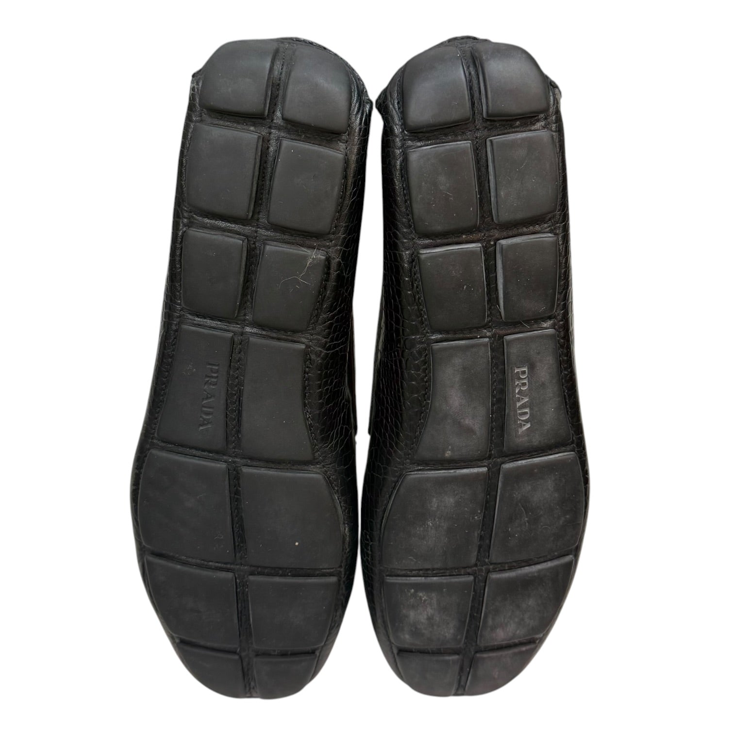 Prada Leather Loafers Black
