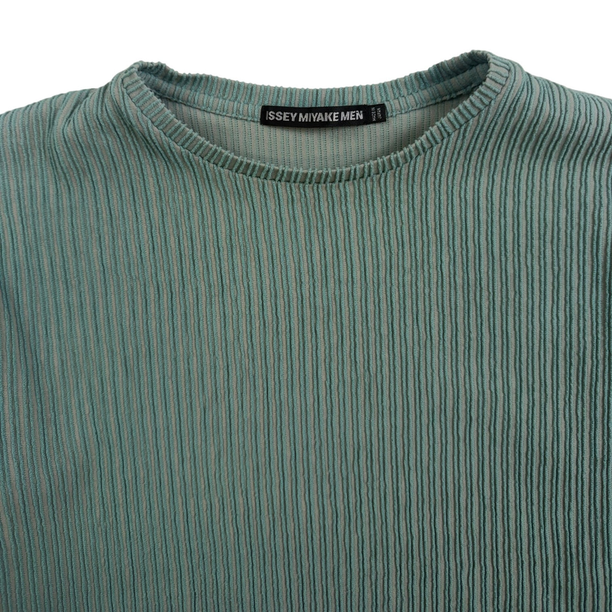 Issey Miyake Pleated Long Sleeve Shirt Sage